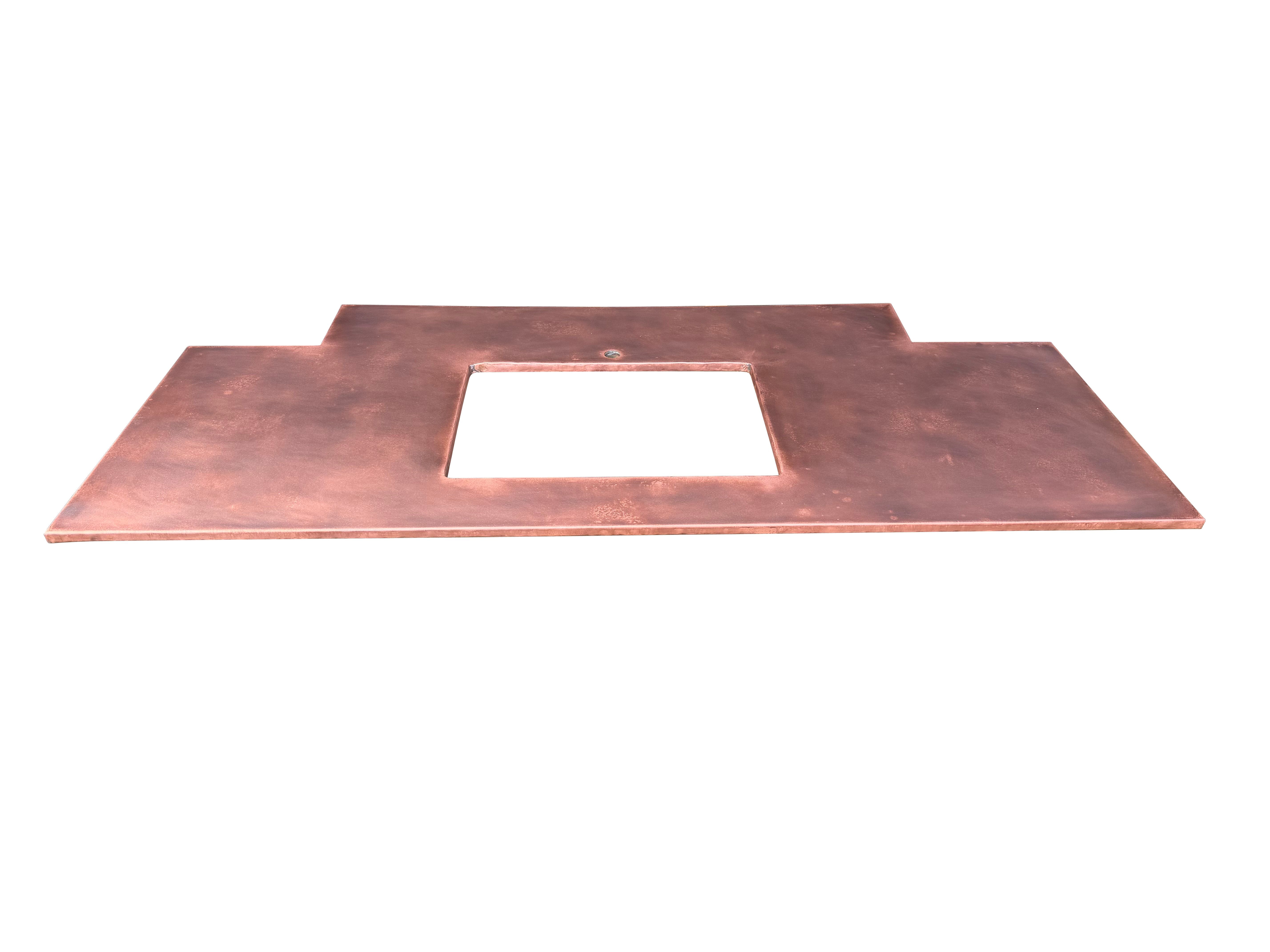 Antique Copper Handmade Kitchen Worktop - D2339
