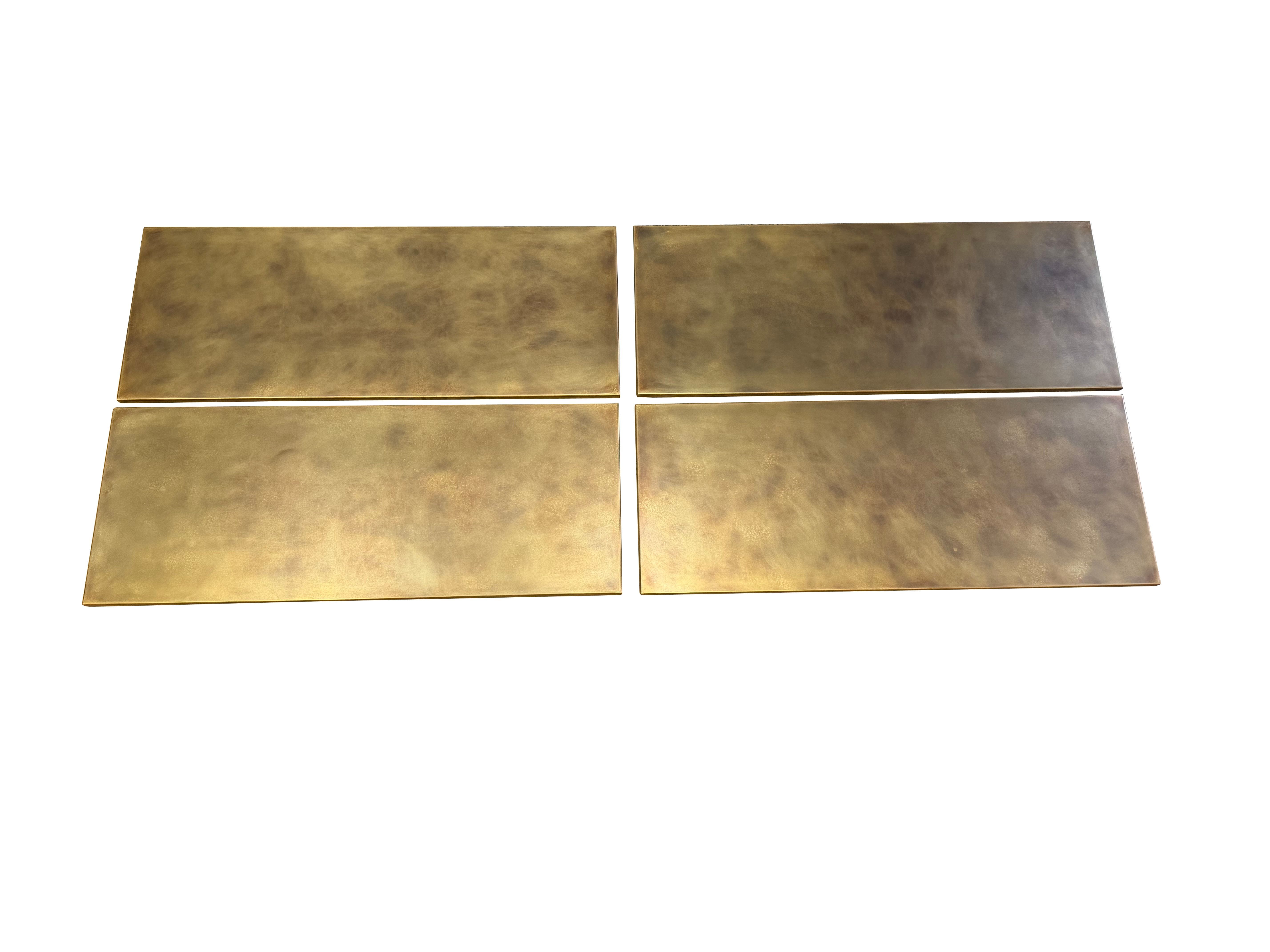 Handmade Antique Brass Slimline Worktops - D2341