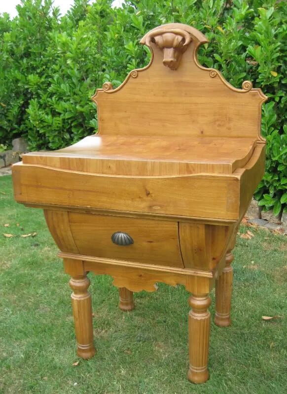 Butchers Block on it's Original Stand - B001