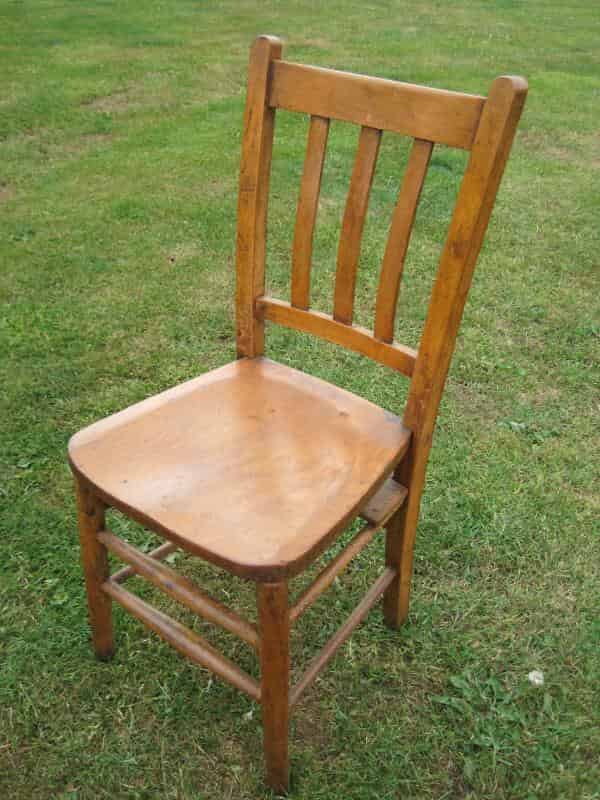 Antique Reclaimed Church Kitchen or Chapel Chairs