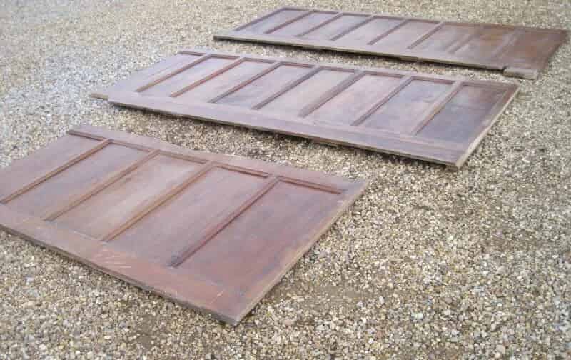 3 Pieces of Victorian Antique Reclaimed Oak Wall Panelling