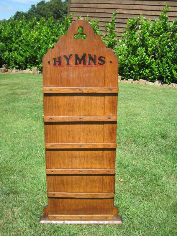 Victorian Antique Oak Church Hymns Board - 4899