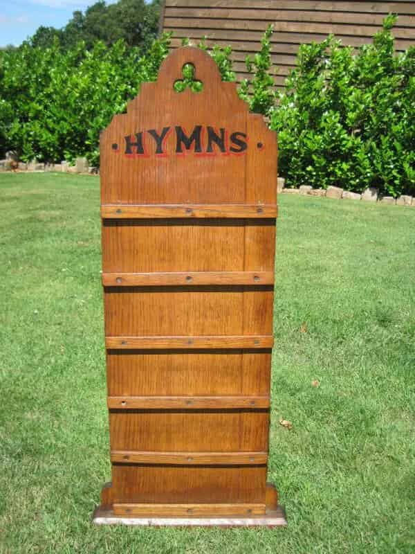 Victorian Antique Oak Church Hymns Board