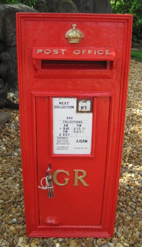 Royal Mail George V Original Antique Post Box - 4532
