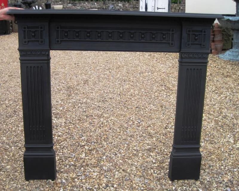 Reclaimed Original Victorian Antique Cast Iron Fire Surround - 4909