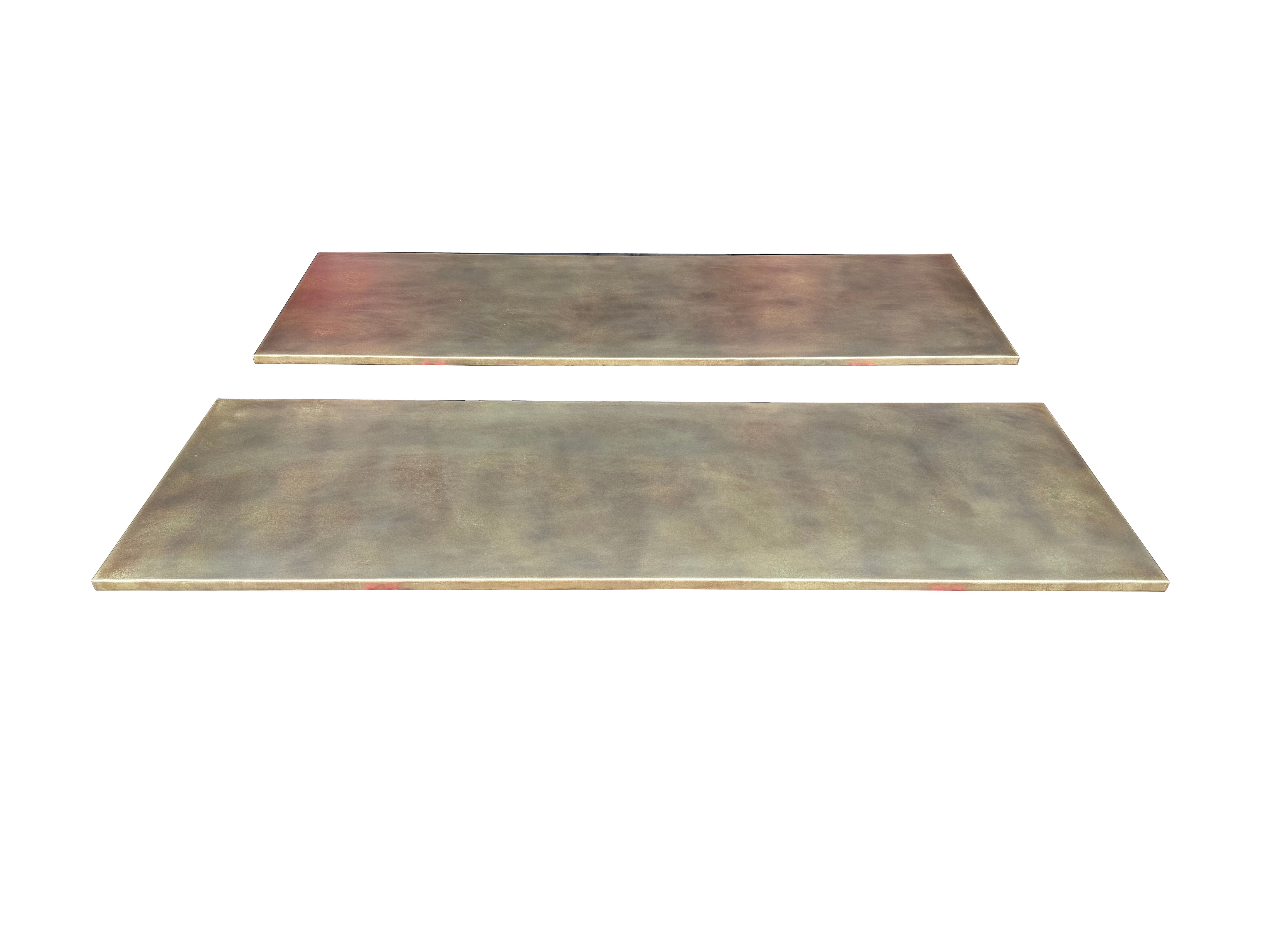 Handmade Antique Brass Slimline Kitchen Splashbacks - D2342