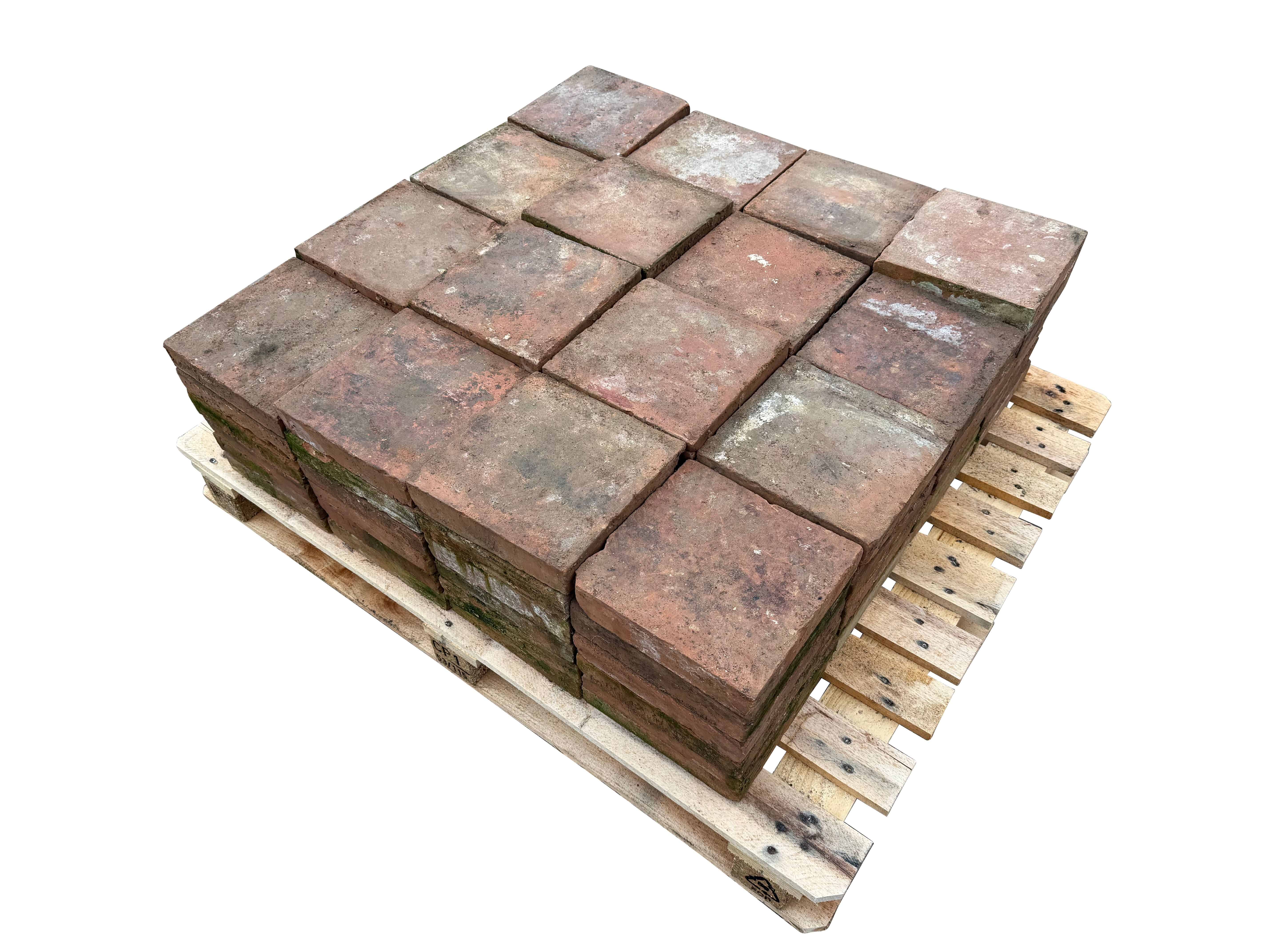 Batch of 96 Reclaimed Terracotta Quarry Floor Tiles