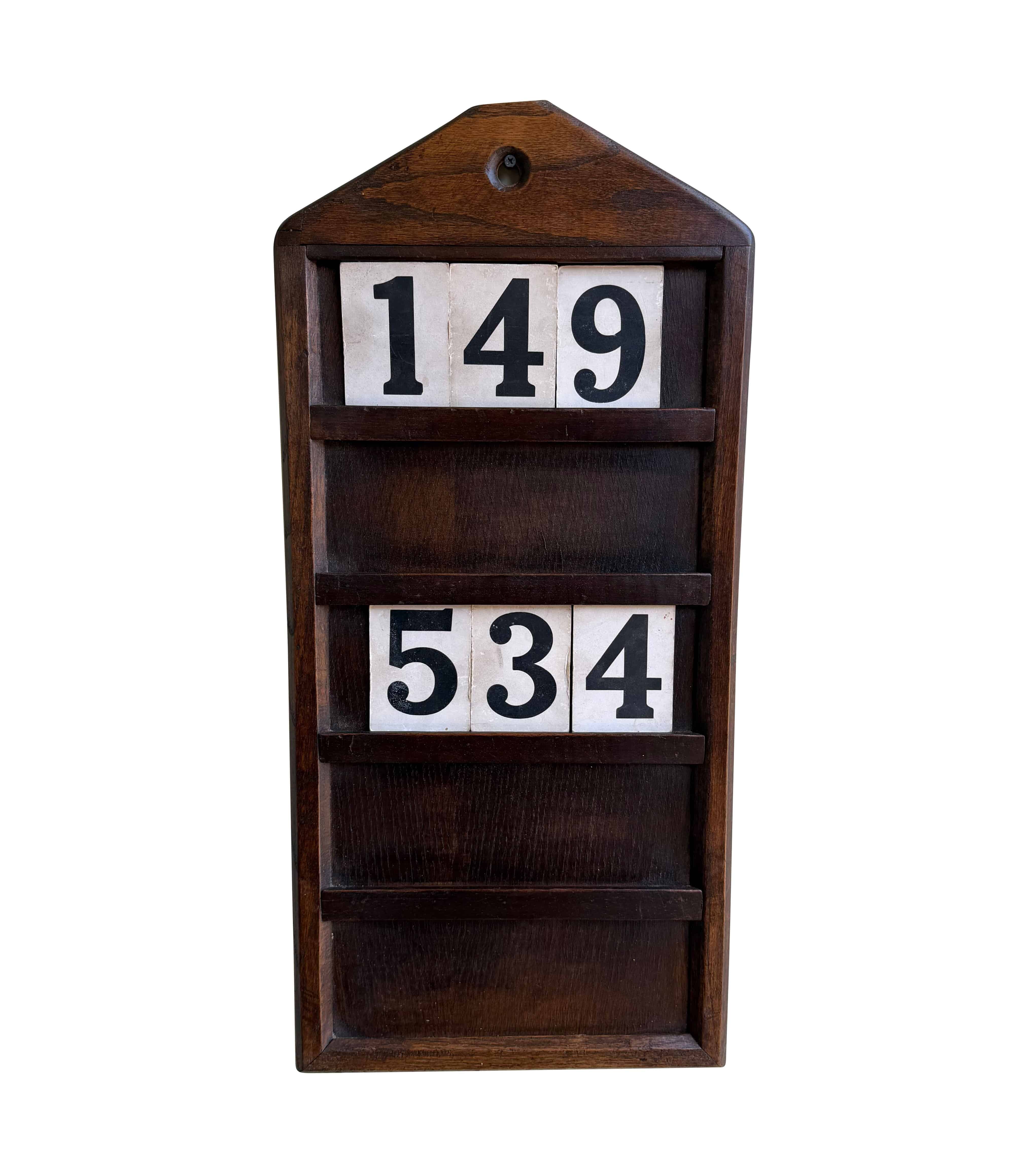Reclaimed Wall Mounted Church Hymn Board