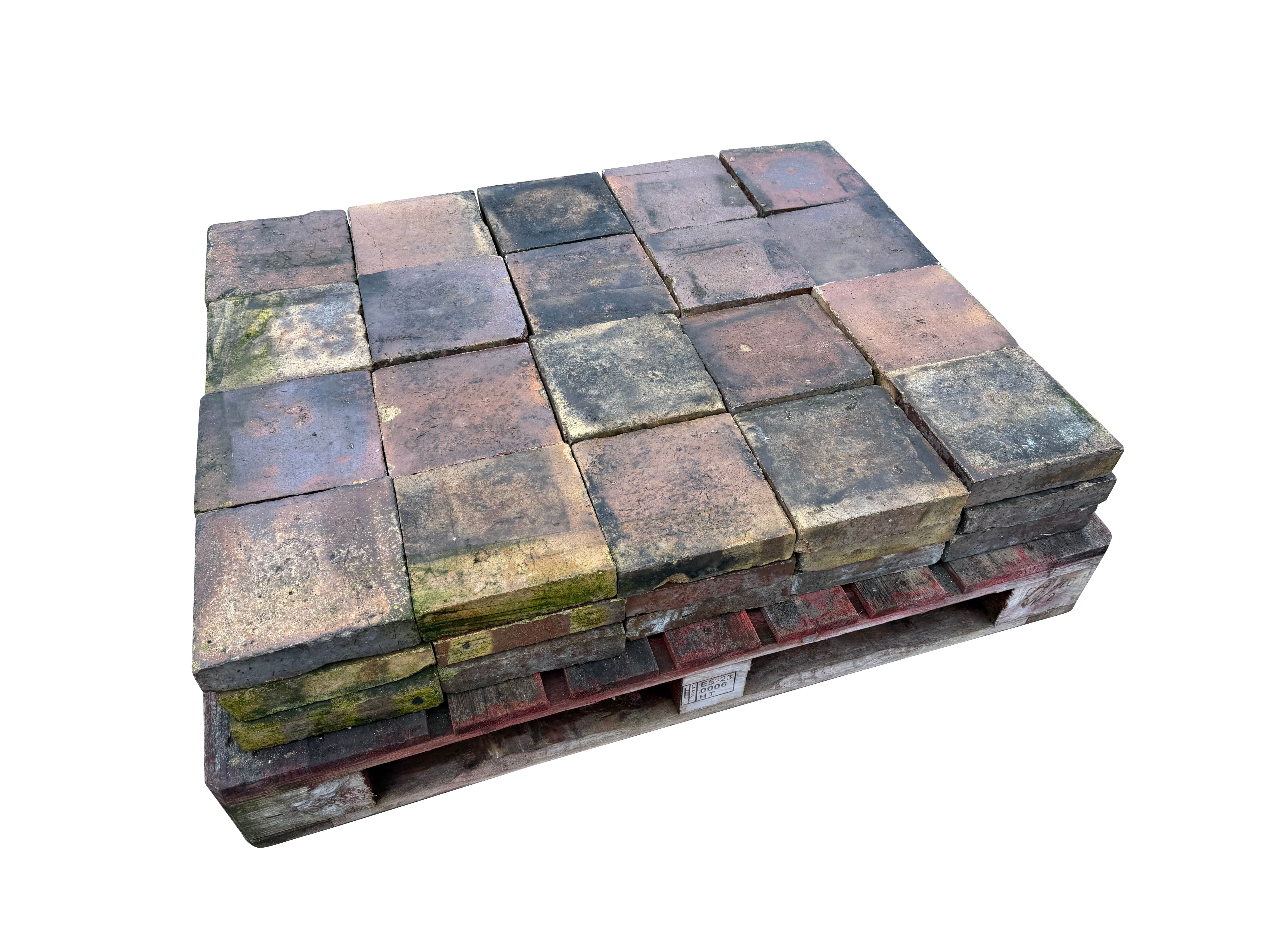Batch of 60 Reclaimed Quarry Floor Tiles - 11057
