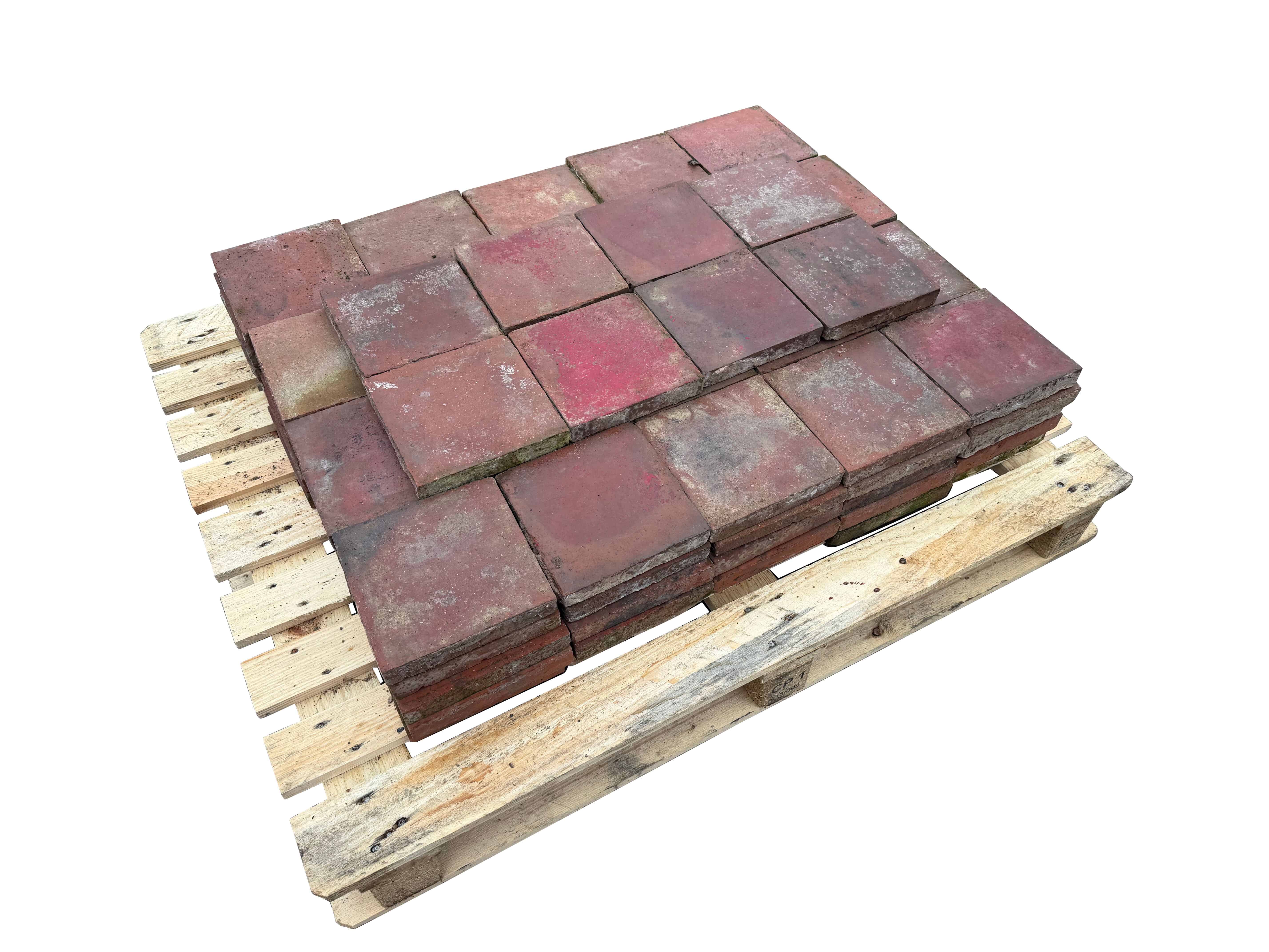 Batch of 108 Reclaimed Terracotta Quarry Floor Tiles