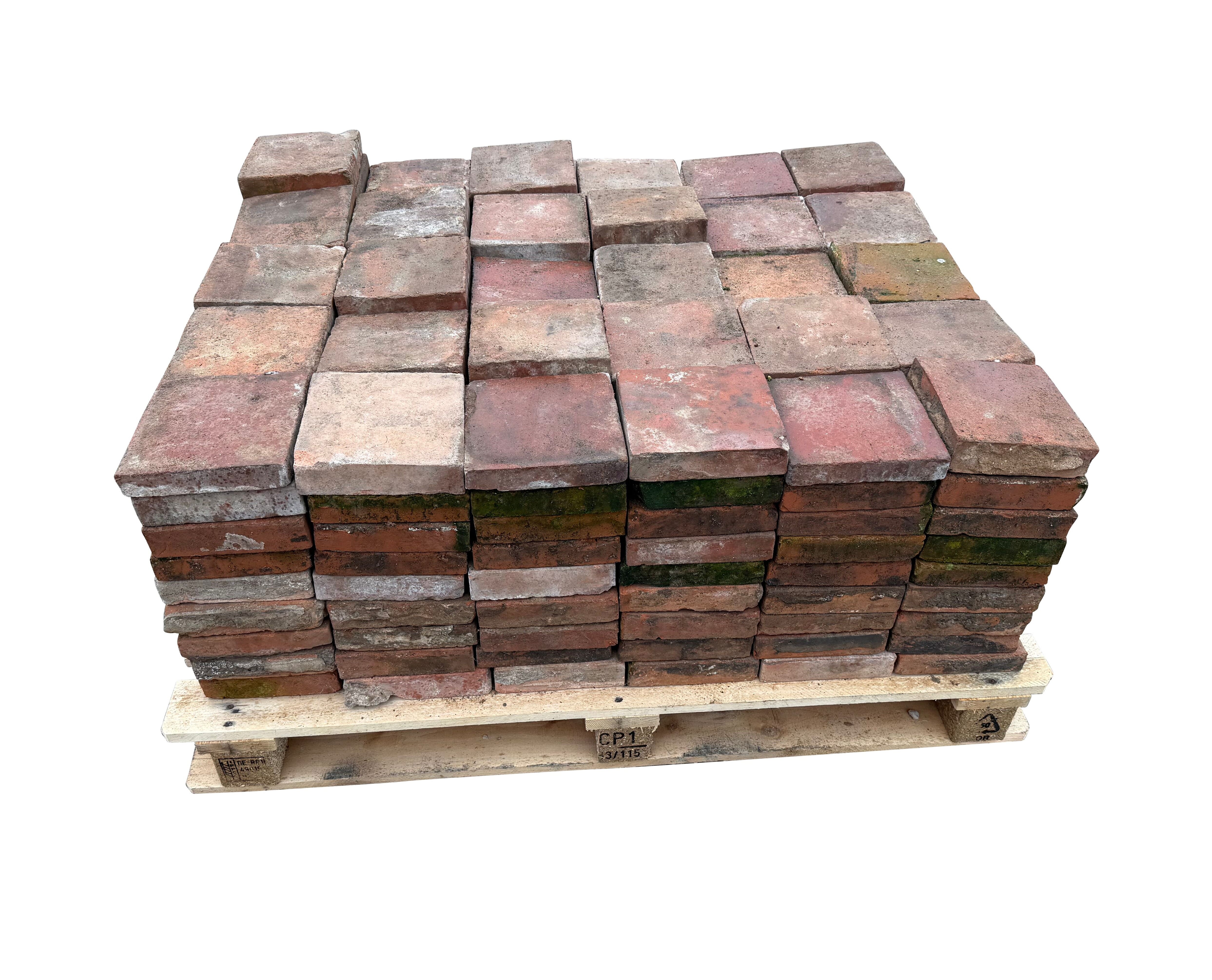 Batch of 240 Reclaimed Terracotta Quarry Floor Tiles - 11059