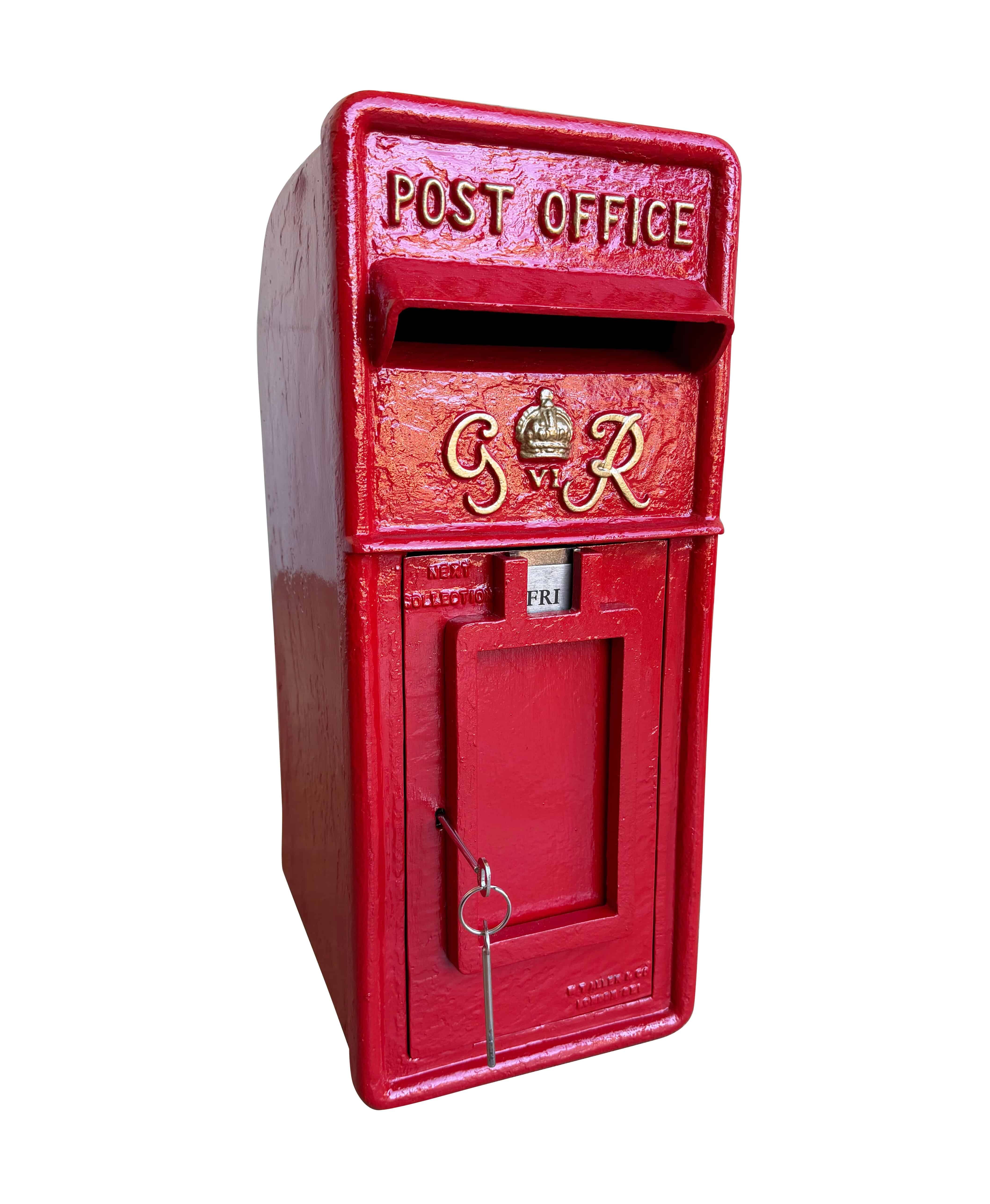 Original Salvaged George 6th Cast Iron Arch Back Post Box