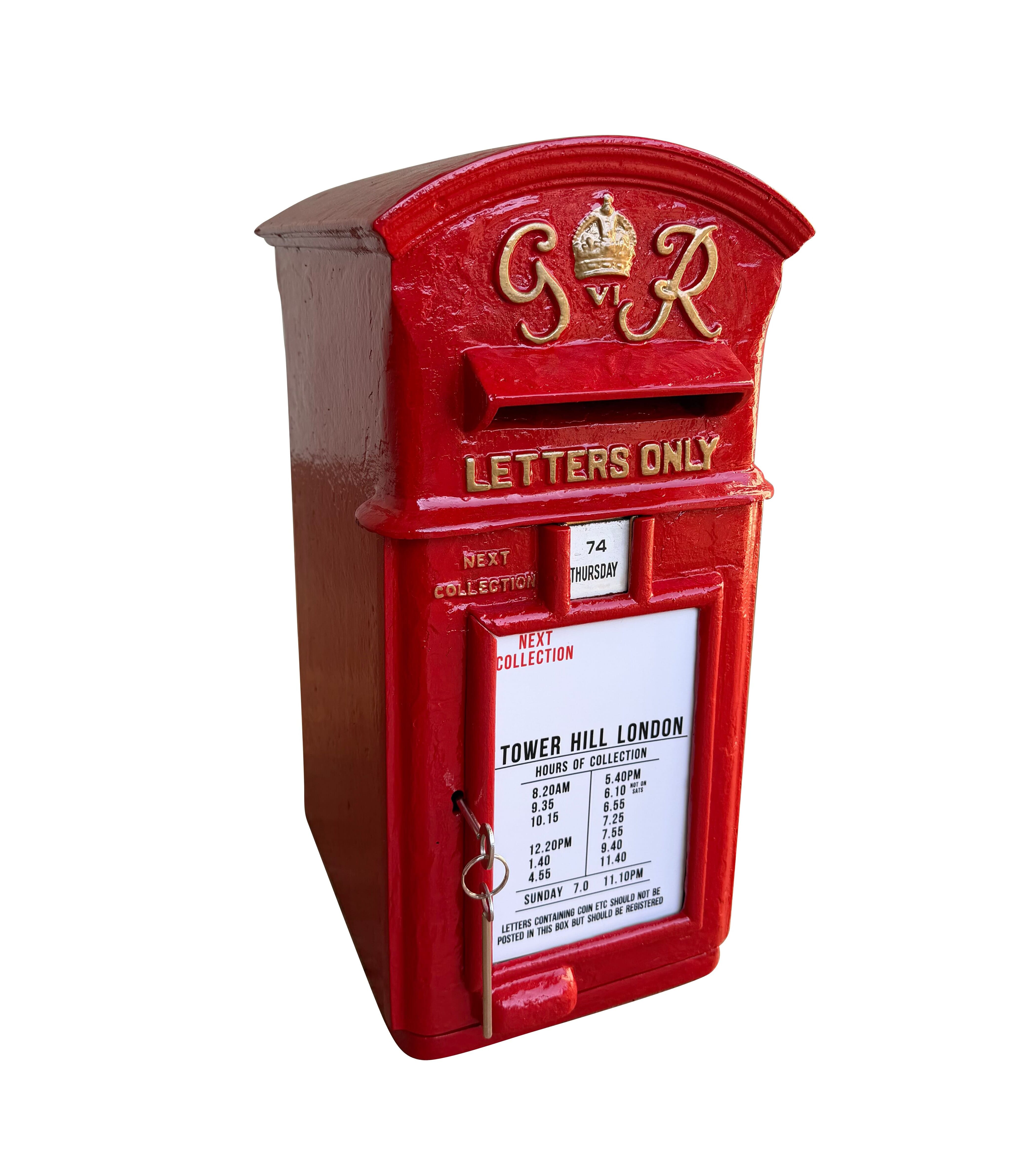 George 6th (VI) Original Cast Iron Pole Mounted Post Box - 10866