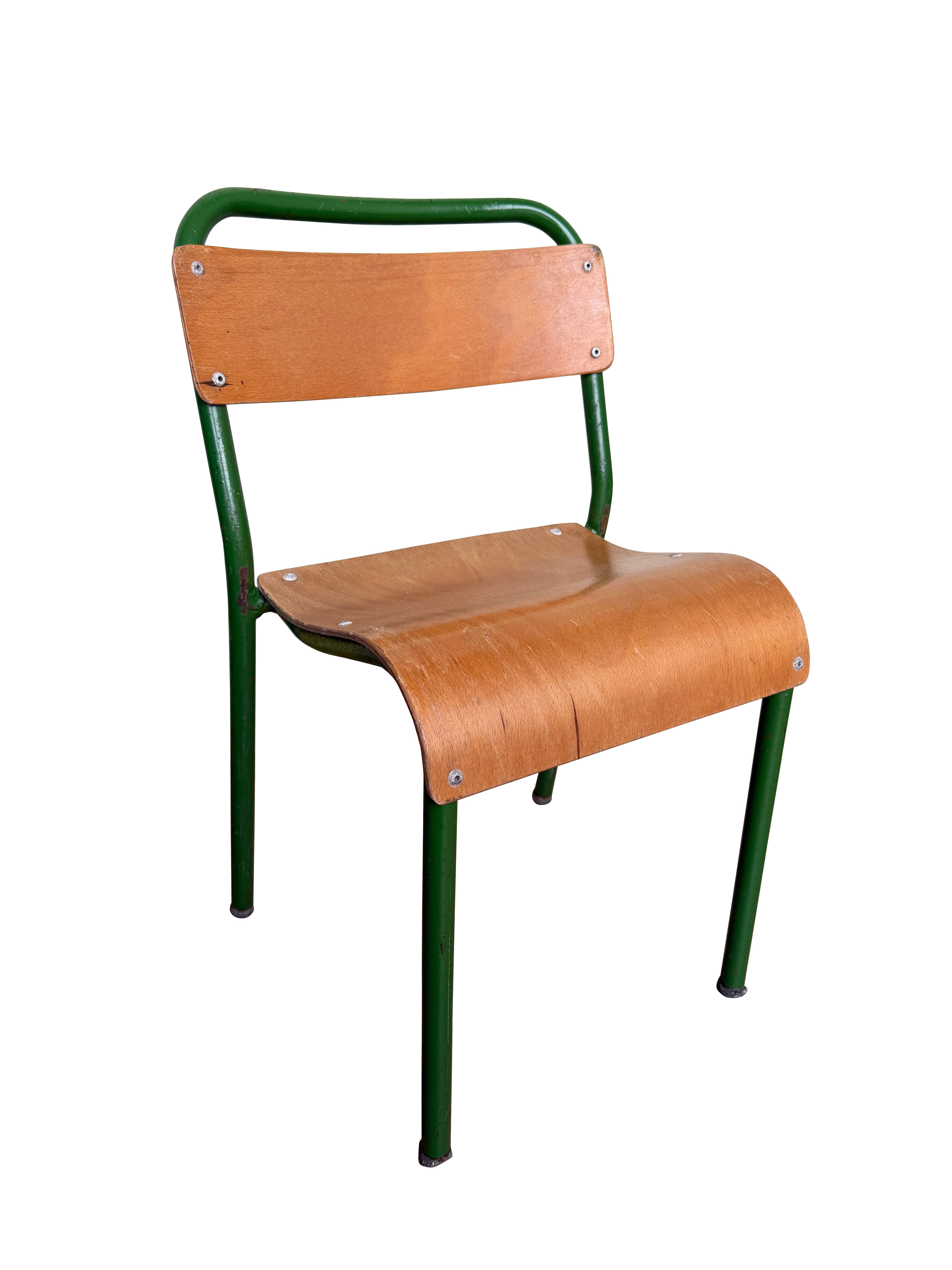 Retro Vintage Children Tubular Stacking Chairs - 11118