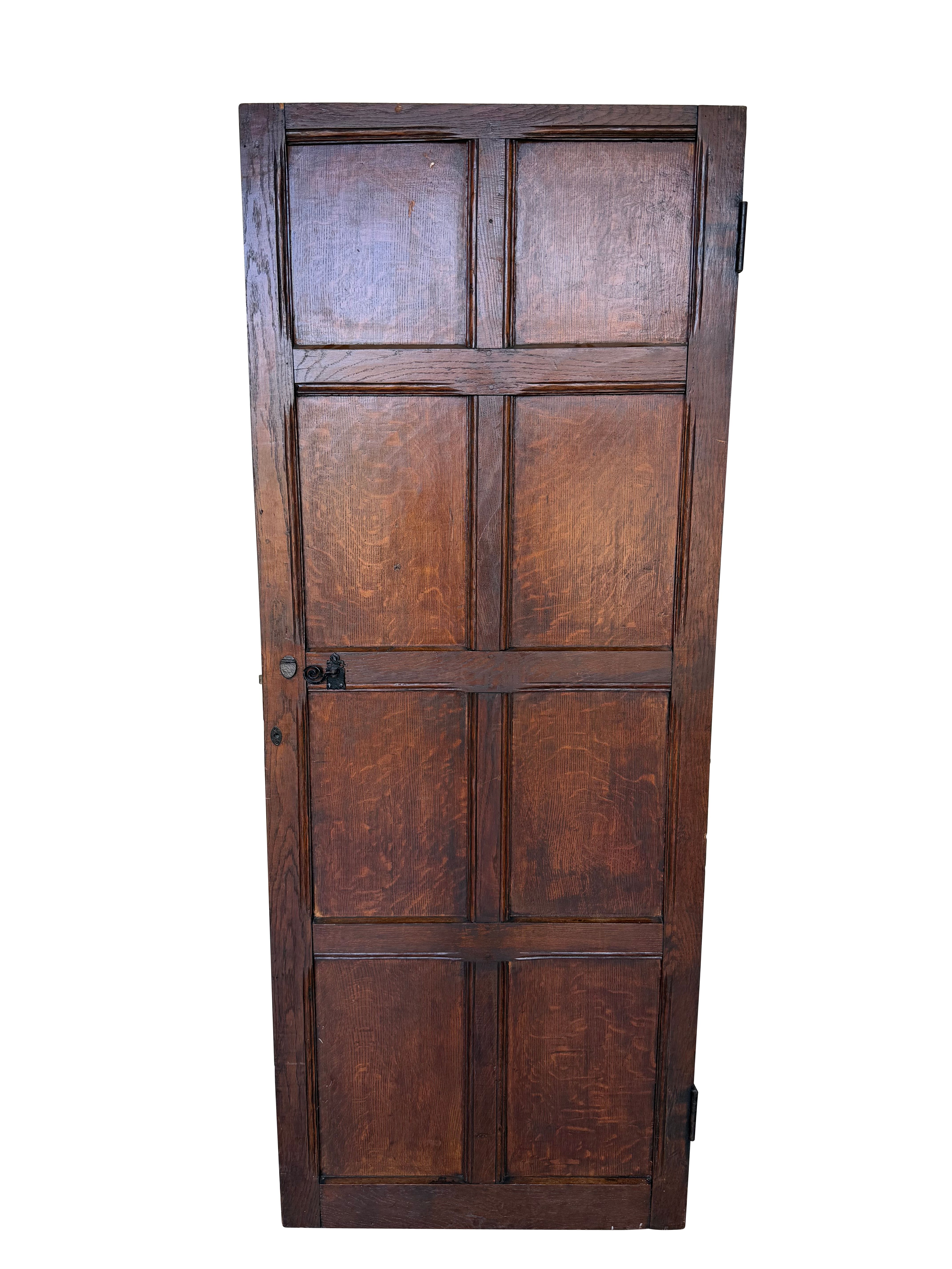 Reclaimed Oak 8 Panel Internal Door - 11074B