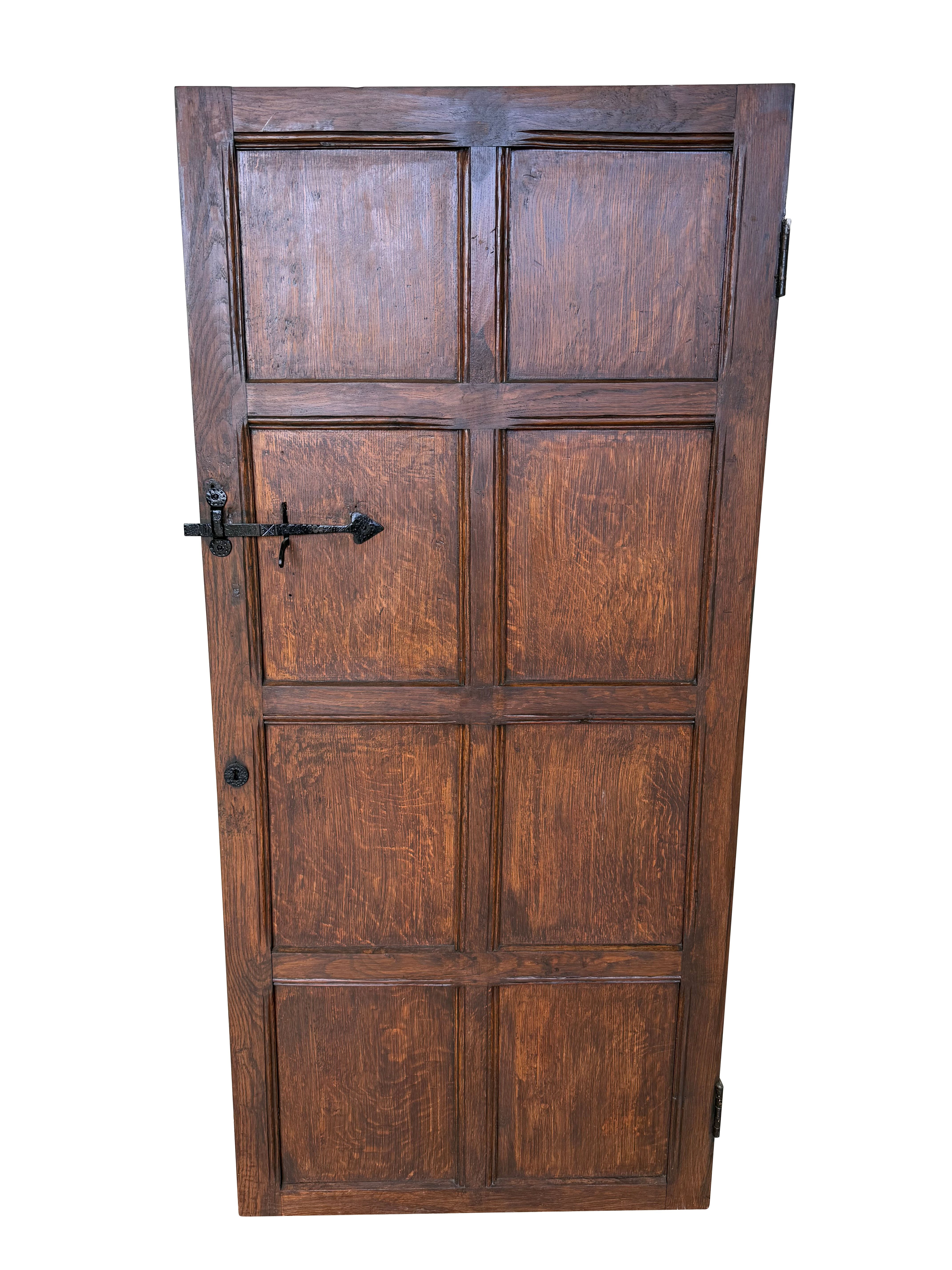 Salvaged Oak 8 Panel Internal Door - 11074D