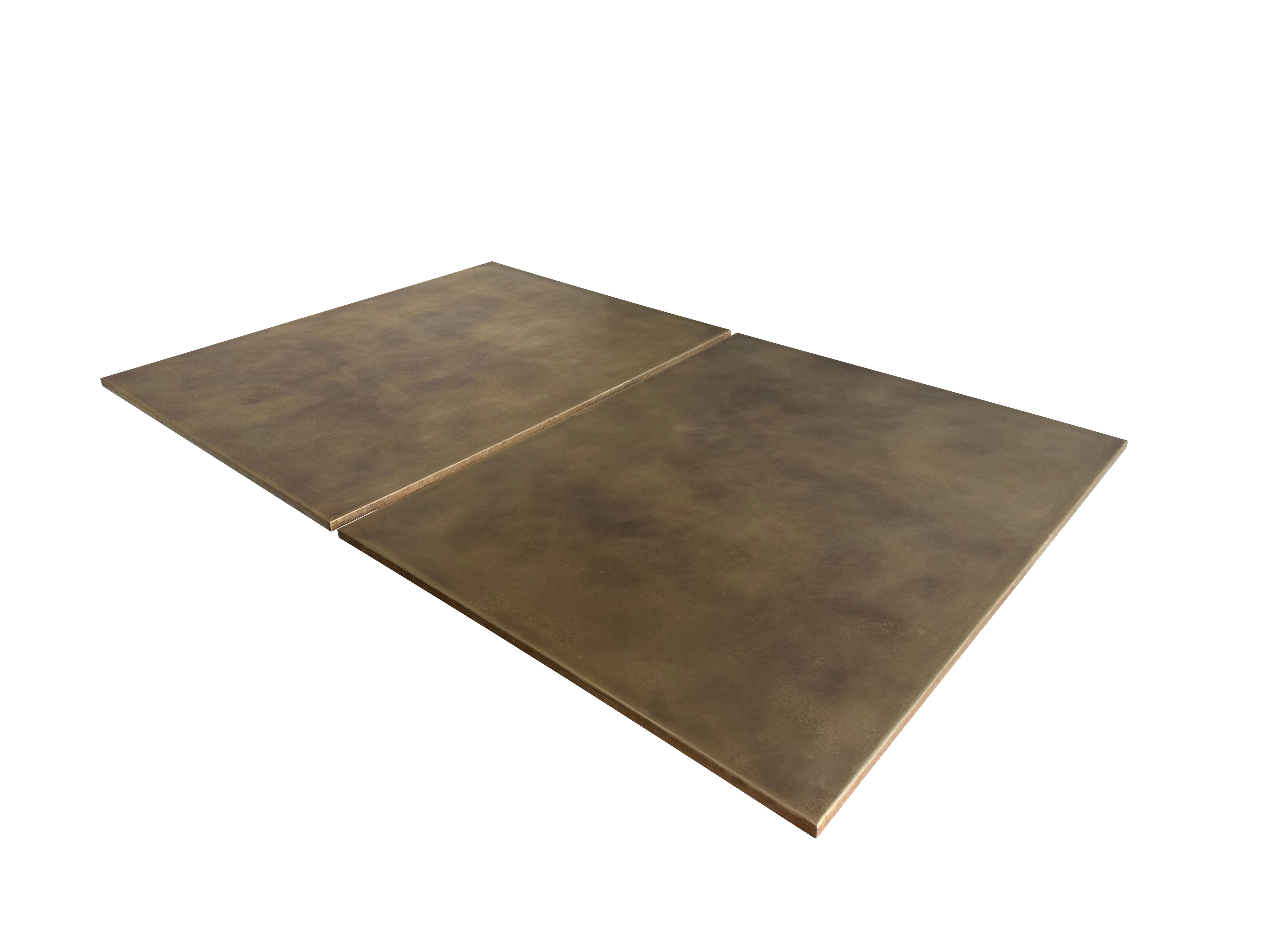 Handmade Antique Brass Slimline Kitchen Countertops - D2353