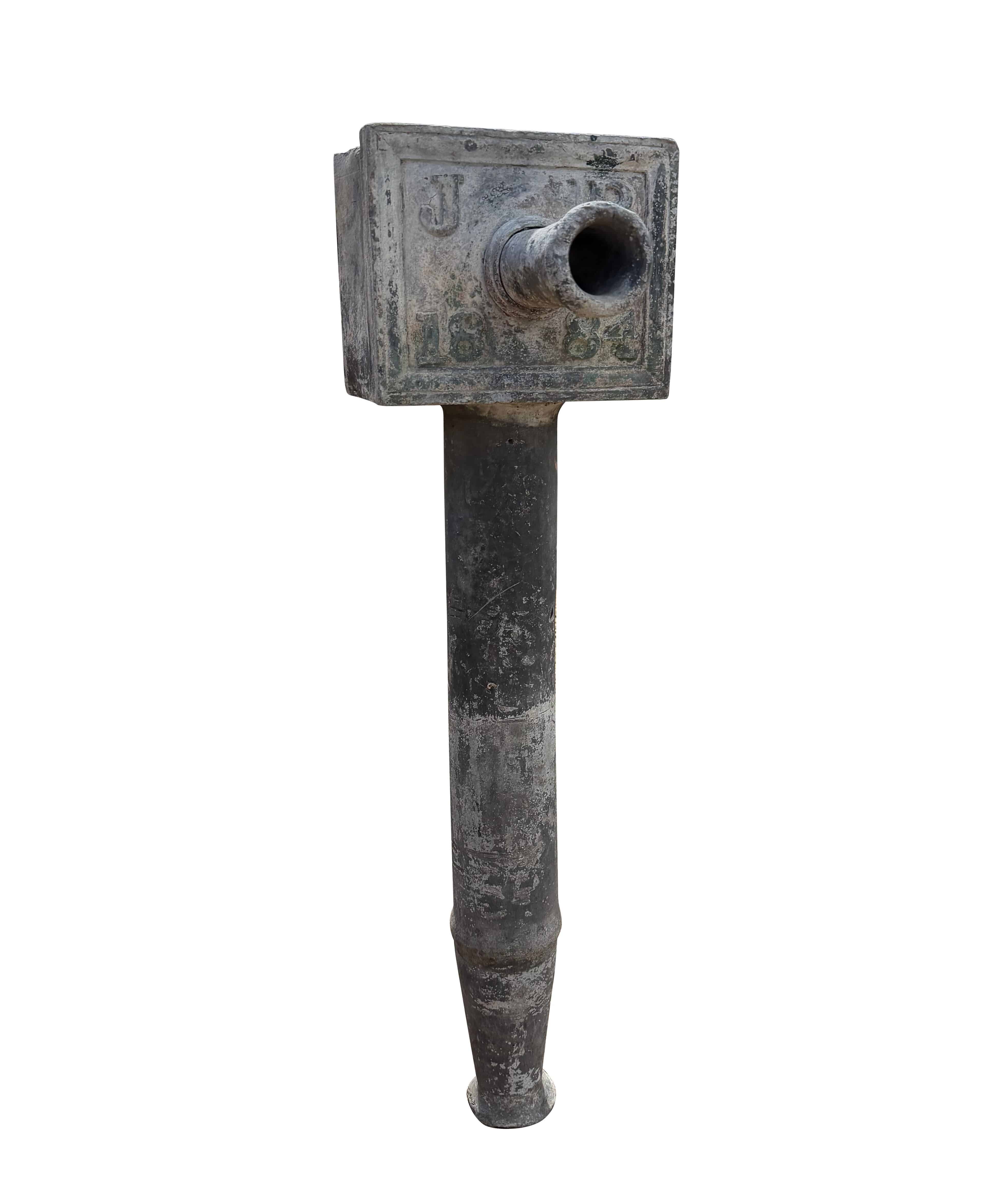 Garden English Lead Rainwater Hopper / Water Feature