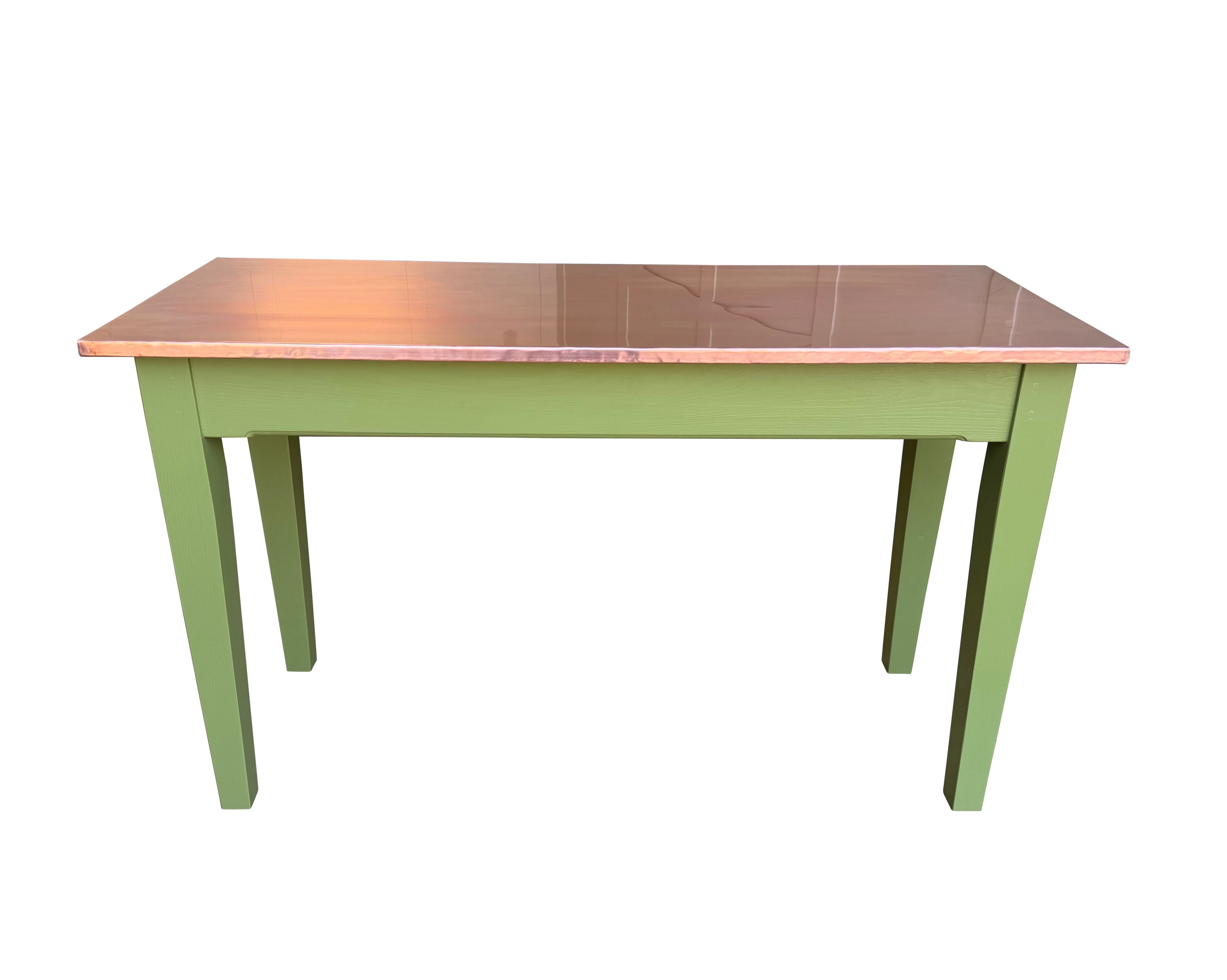 Bespoke Copper Top Hallway / Side Table - D2356