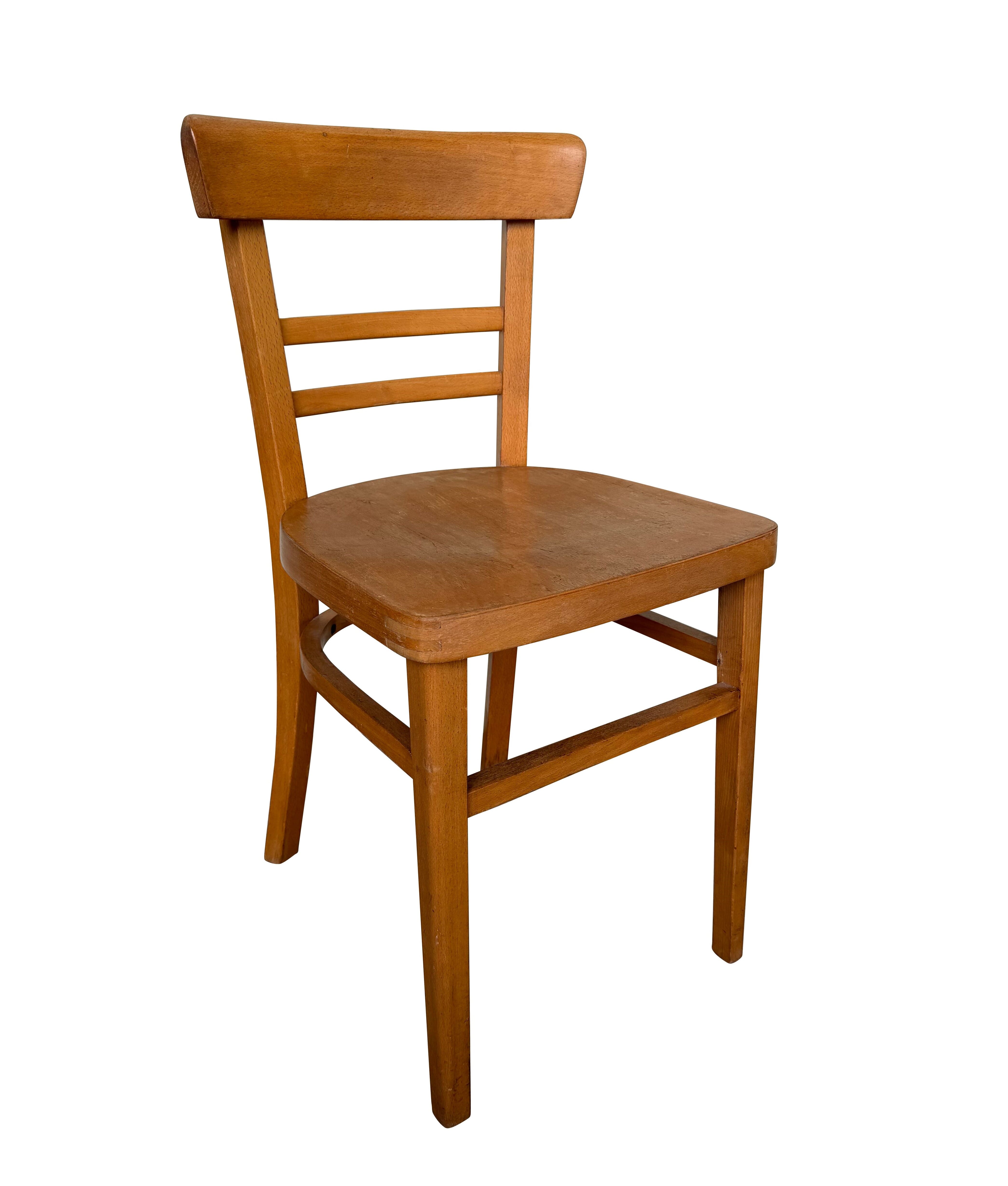 Vintage Reclaimed Bistro Bentwood Chairs - 11117