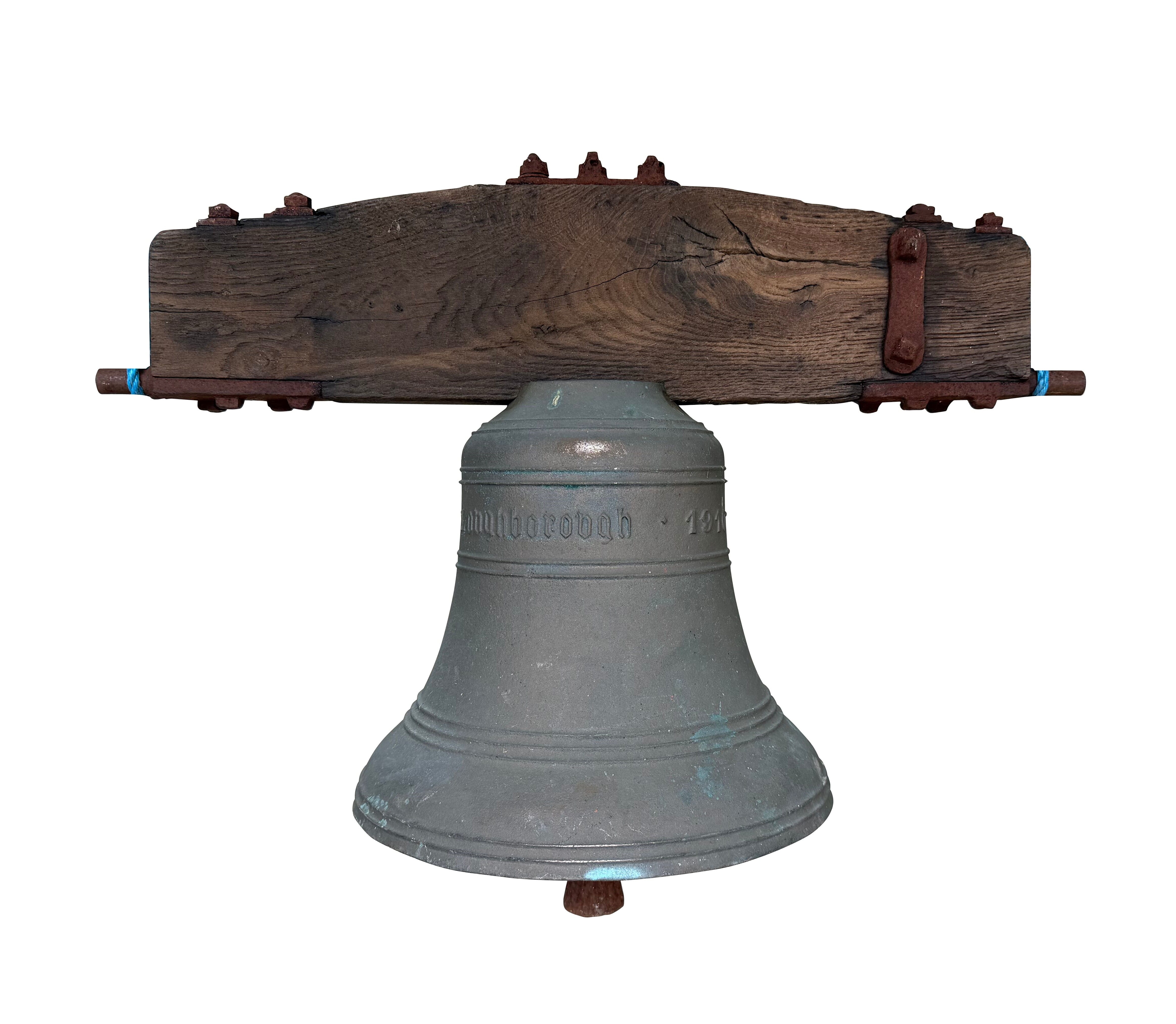 Original Antique John Taylor Church Ringing Bronze Bell - 11081