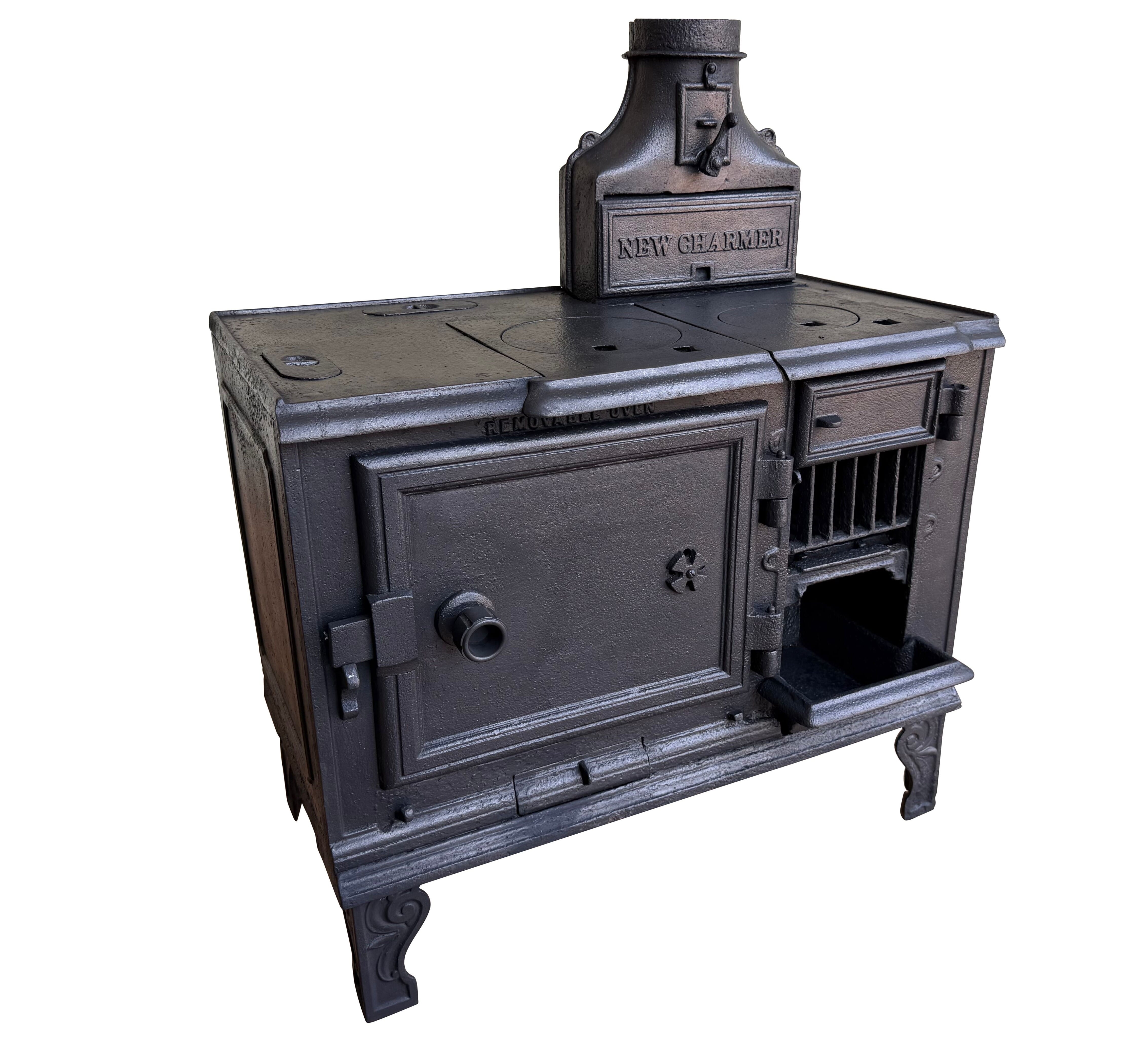 Antique Cast Iron Kitchen Range by New Charmer - 11092