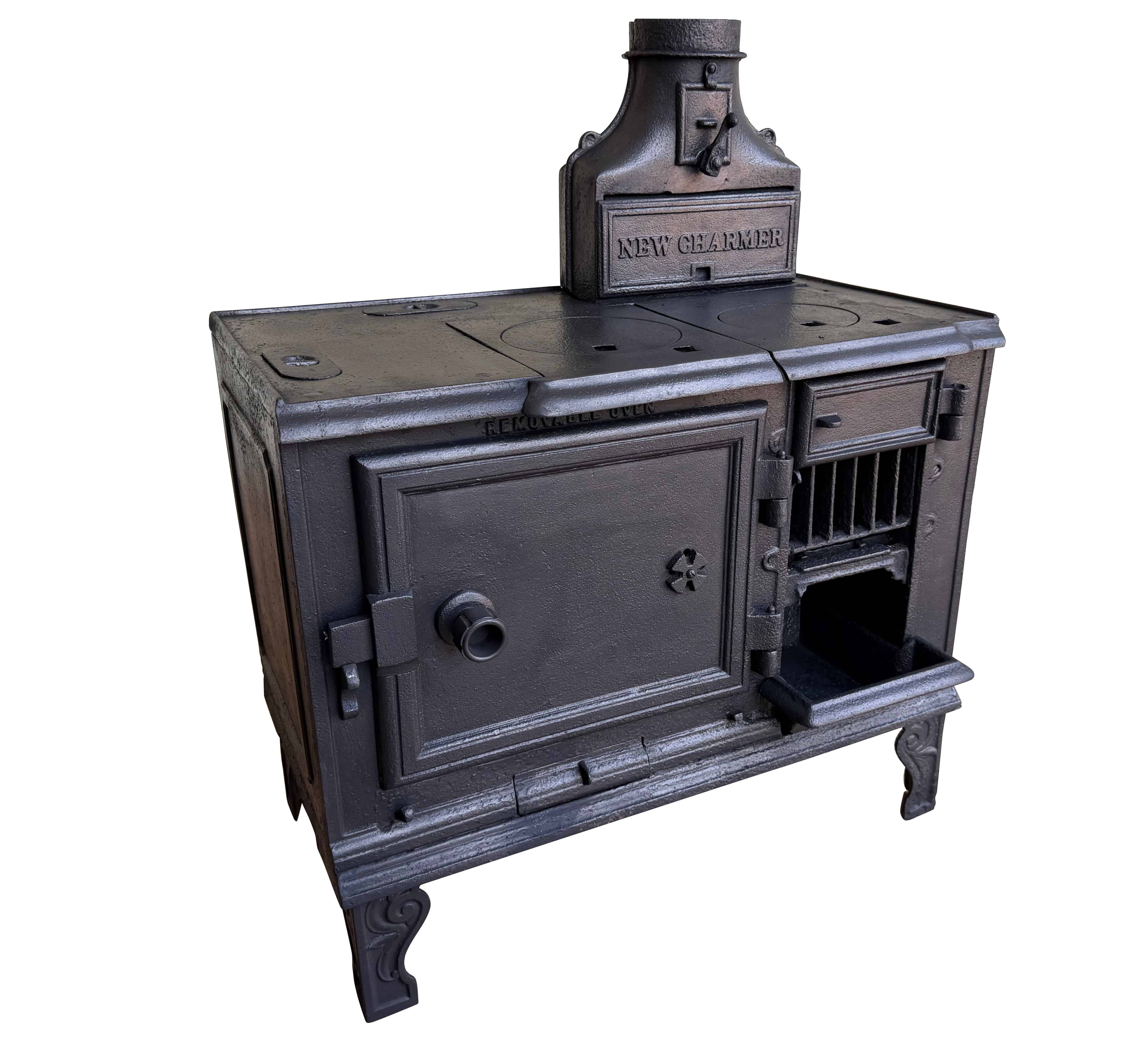 Antique Cast Iron Kitchen Range by New Charmer