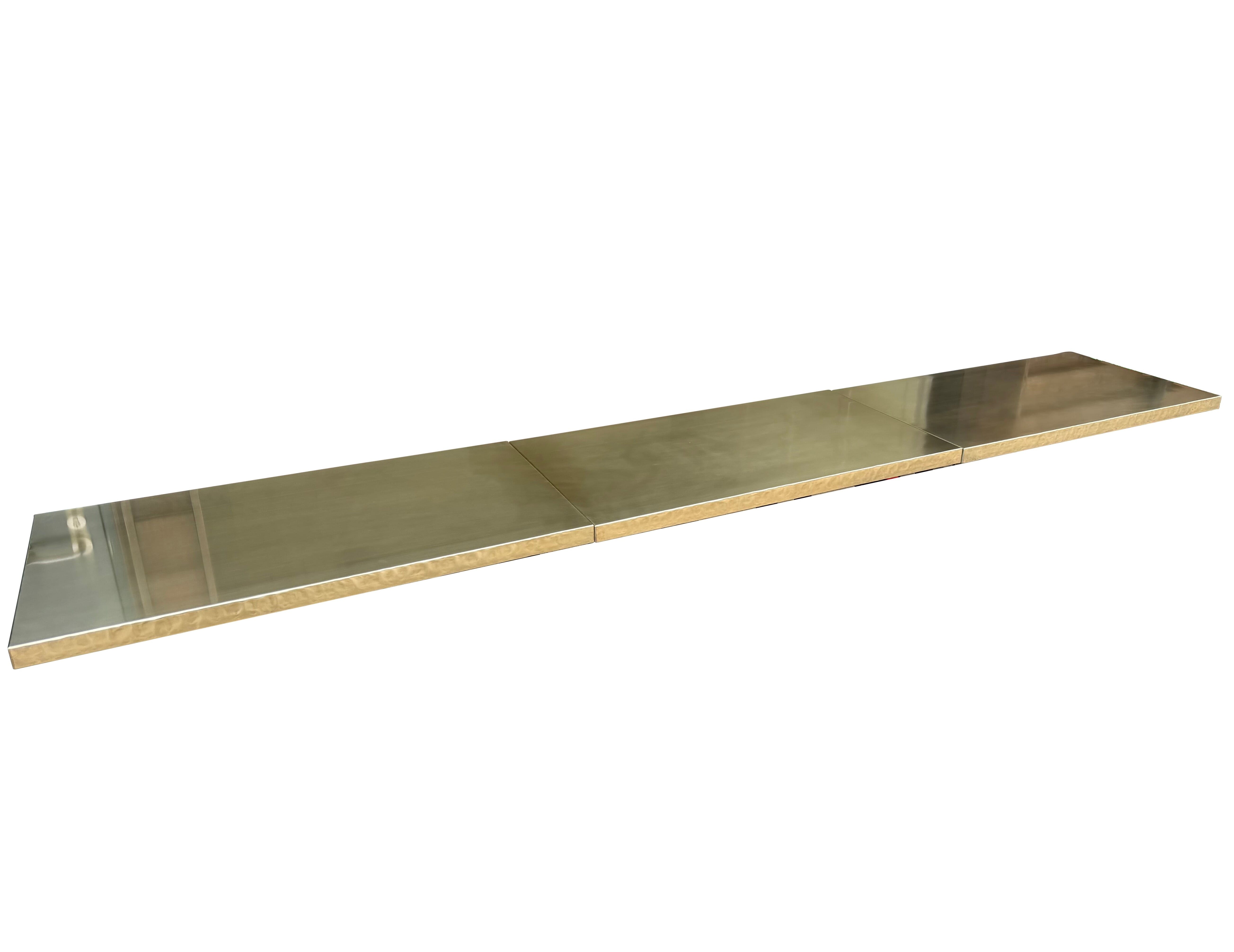 Bespoke Natural Brass Thick Bar / Restaurant Tops - D2361