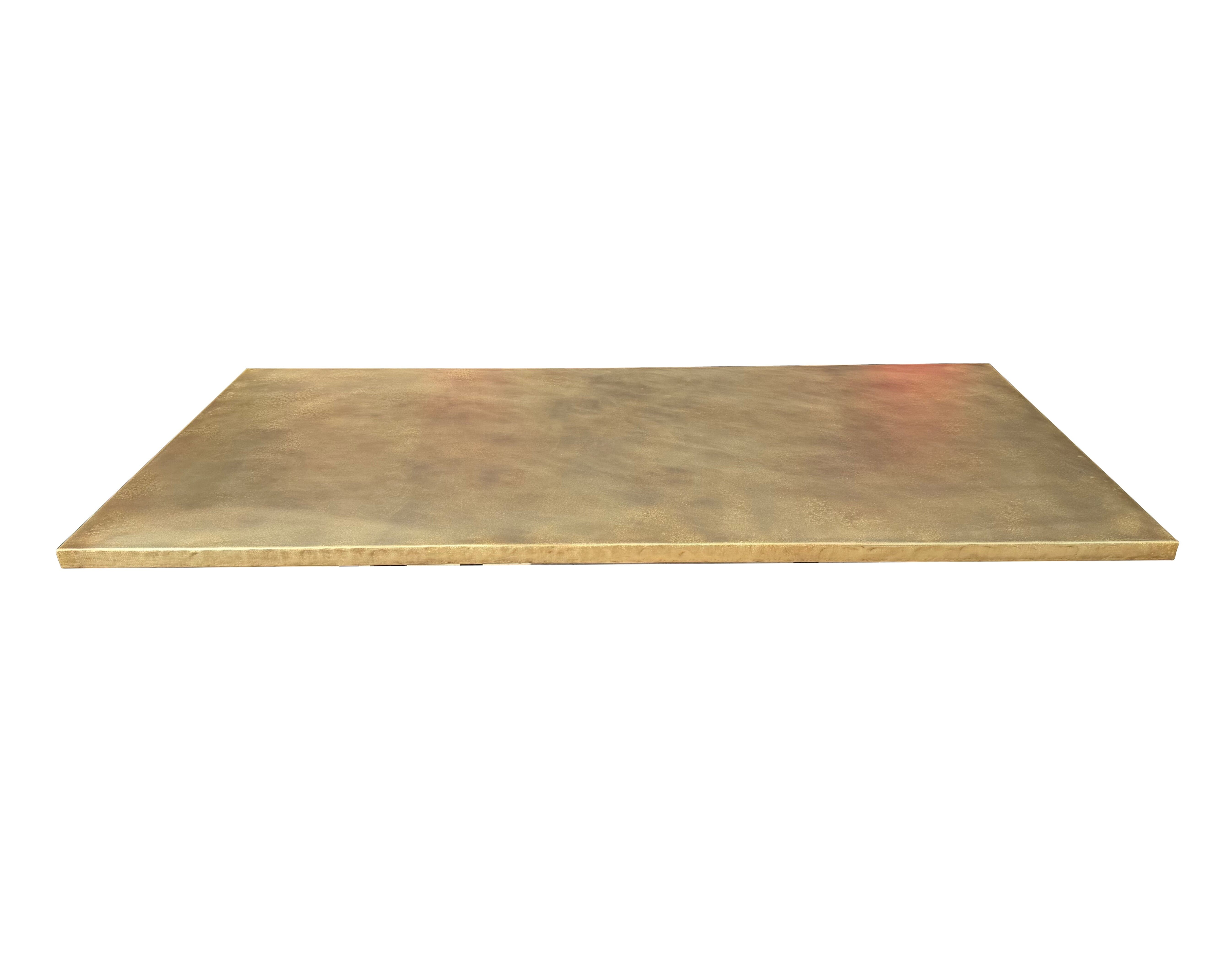 Antique Brass Bespoke Kitchen Worktop - D2364