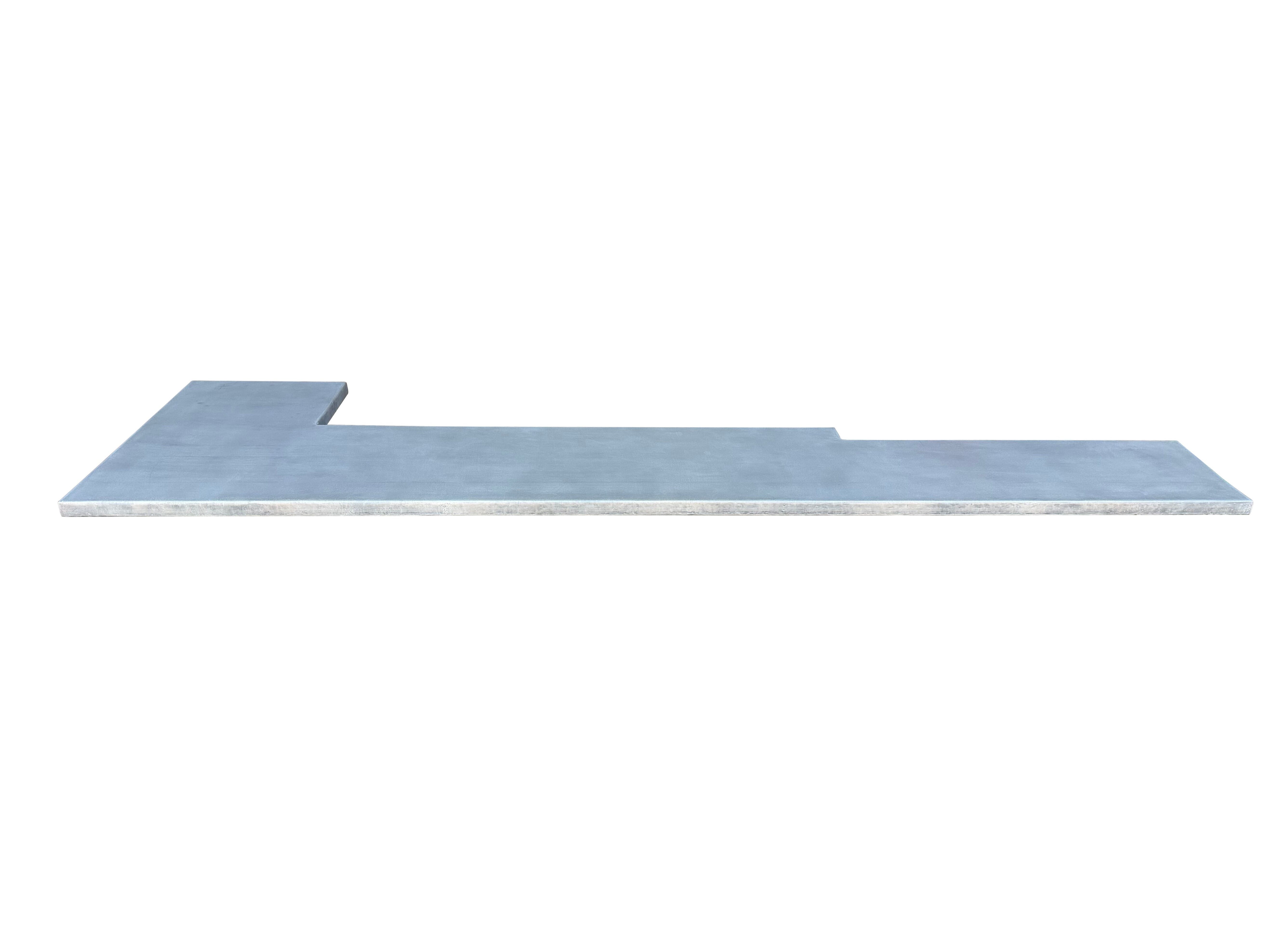 Bespoke Handmade Distressed Zinc Bar Top - D2366