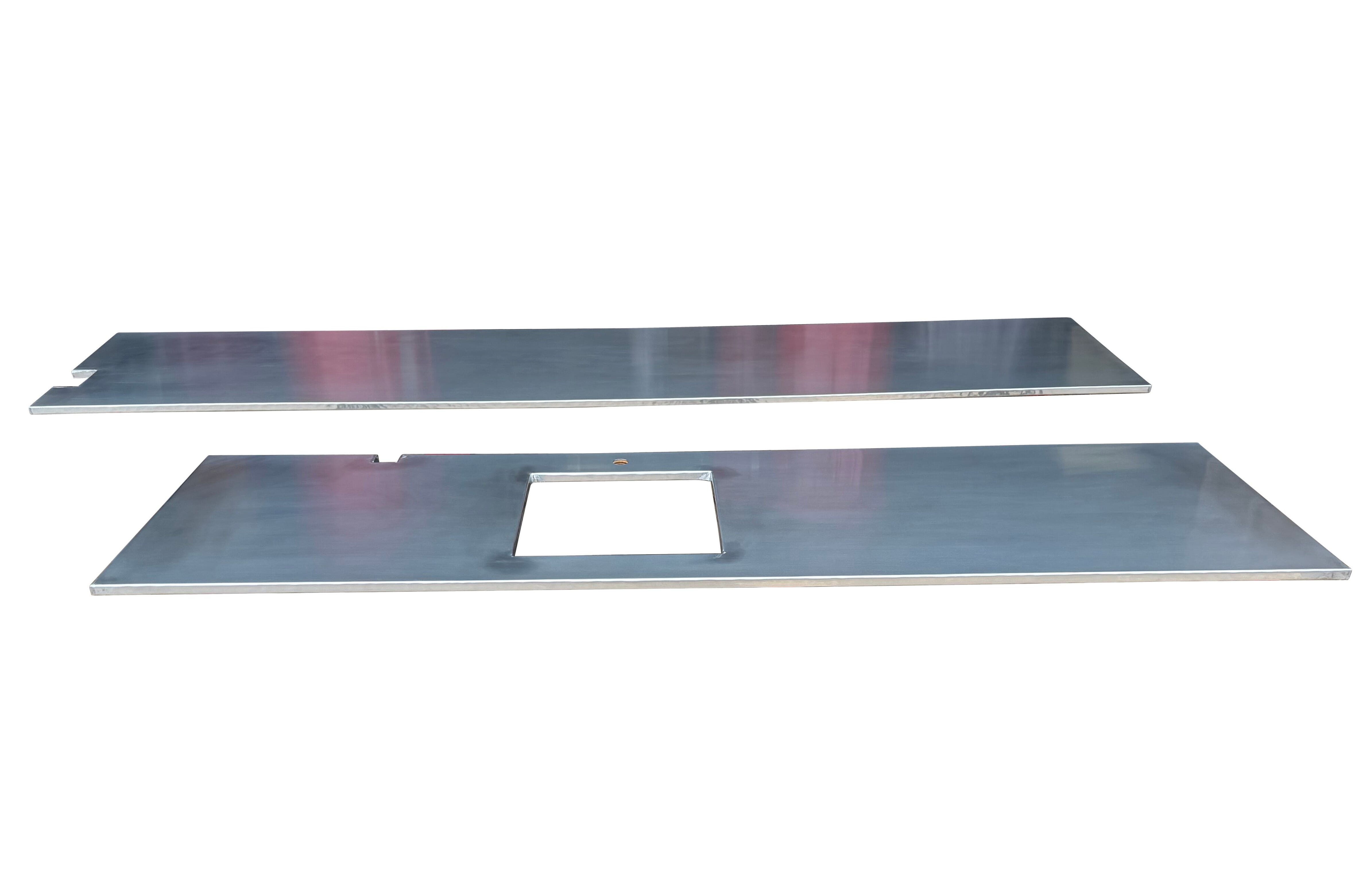 Handmade Natural Zinc Kitchen Worktops - D2368