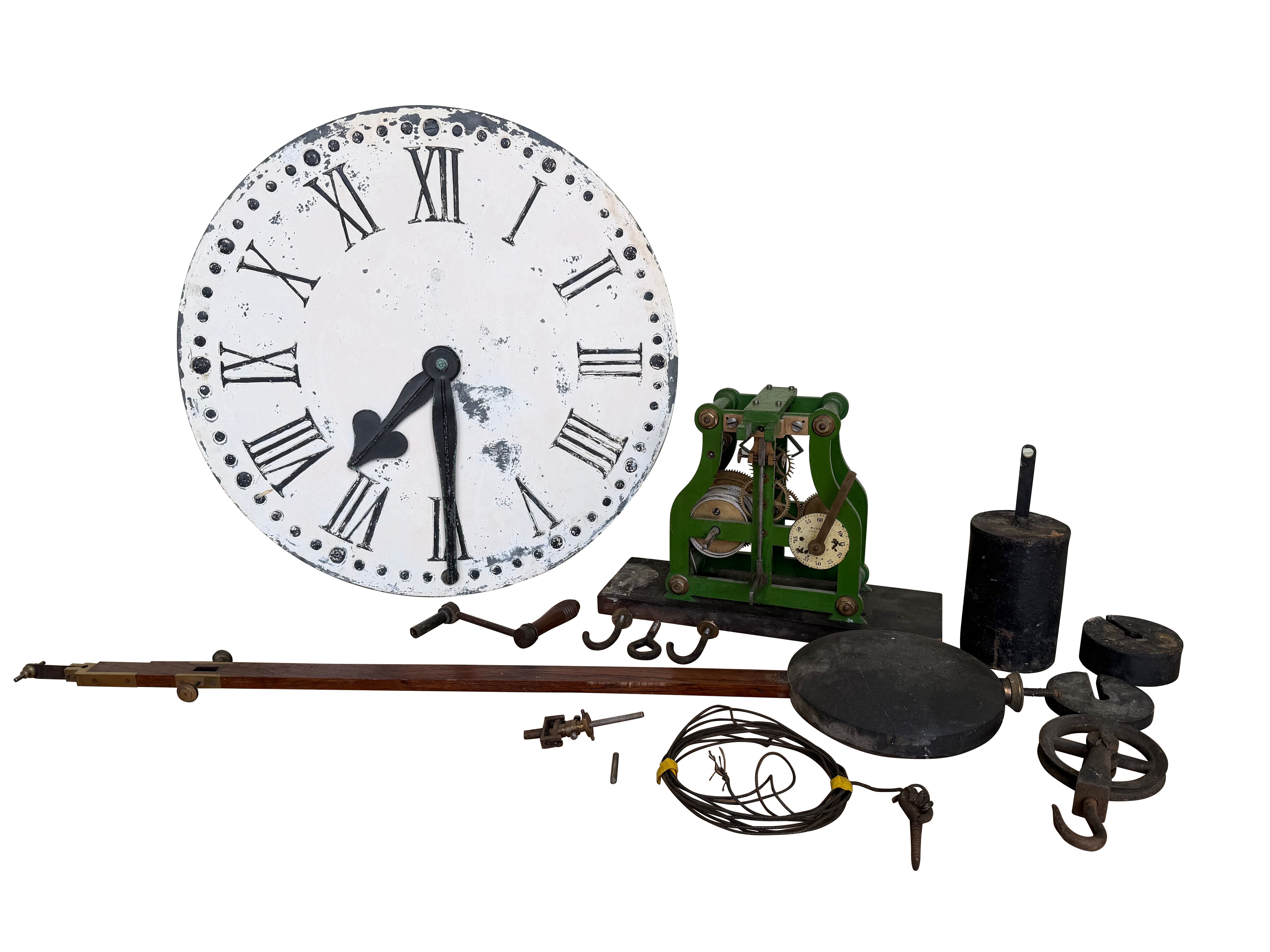 Antique Victorian Webster  London Turret Clock Movement