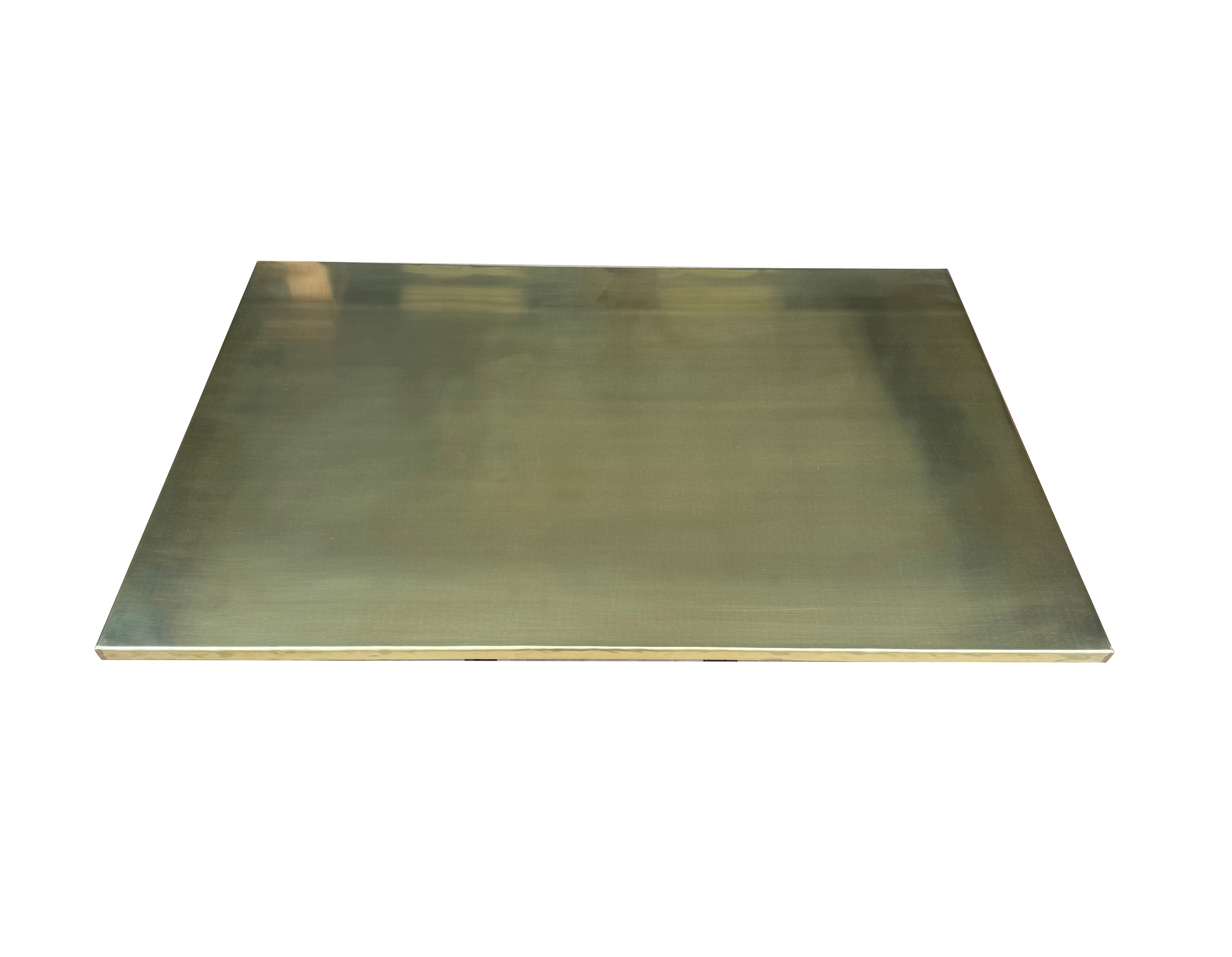 Natural Shiny Brass Bespoke Kitchen Worktop - D2371