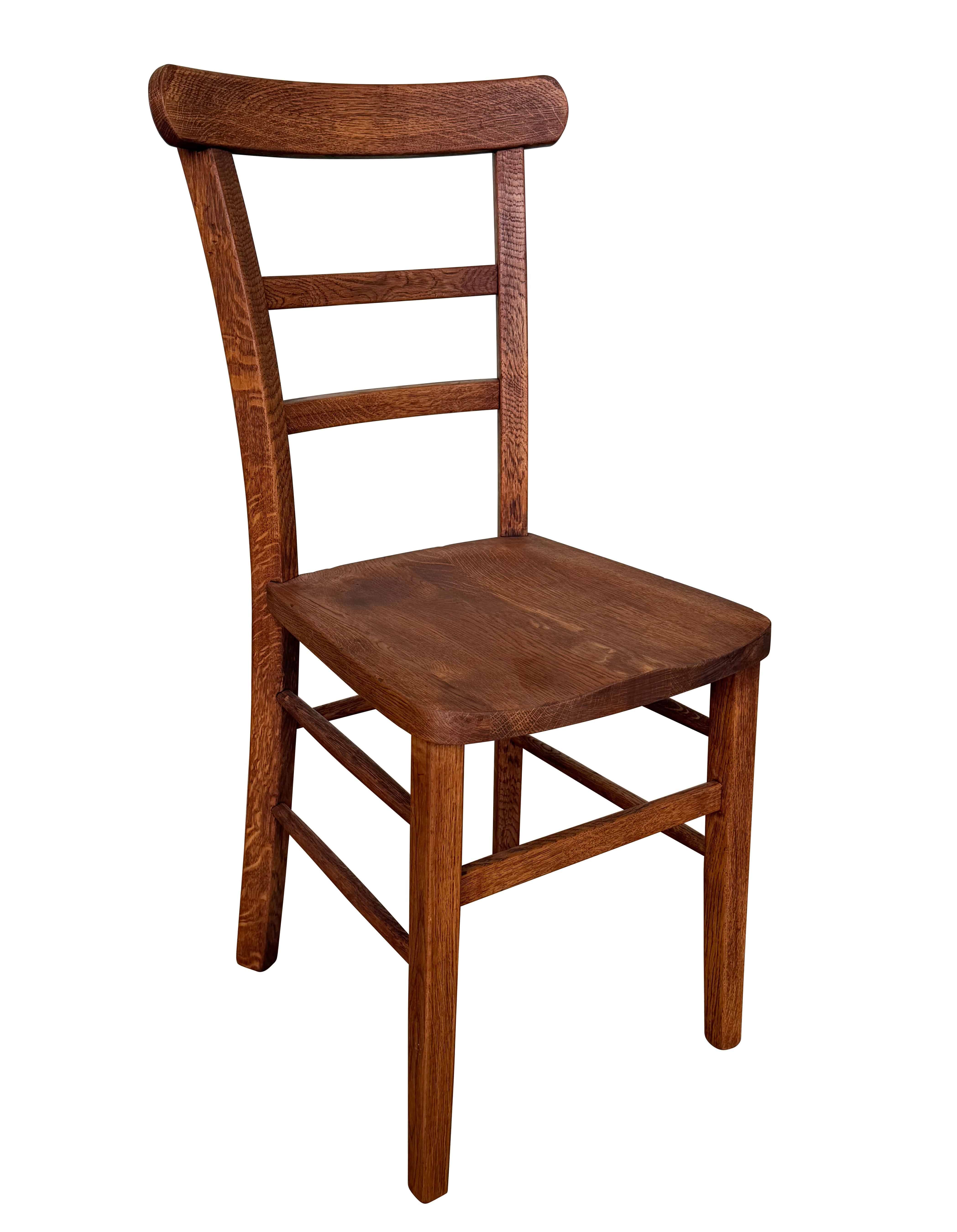 Solid Oak Canterbury Chapel / Church Chair Range