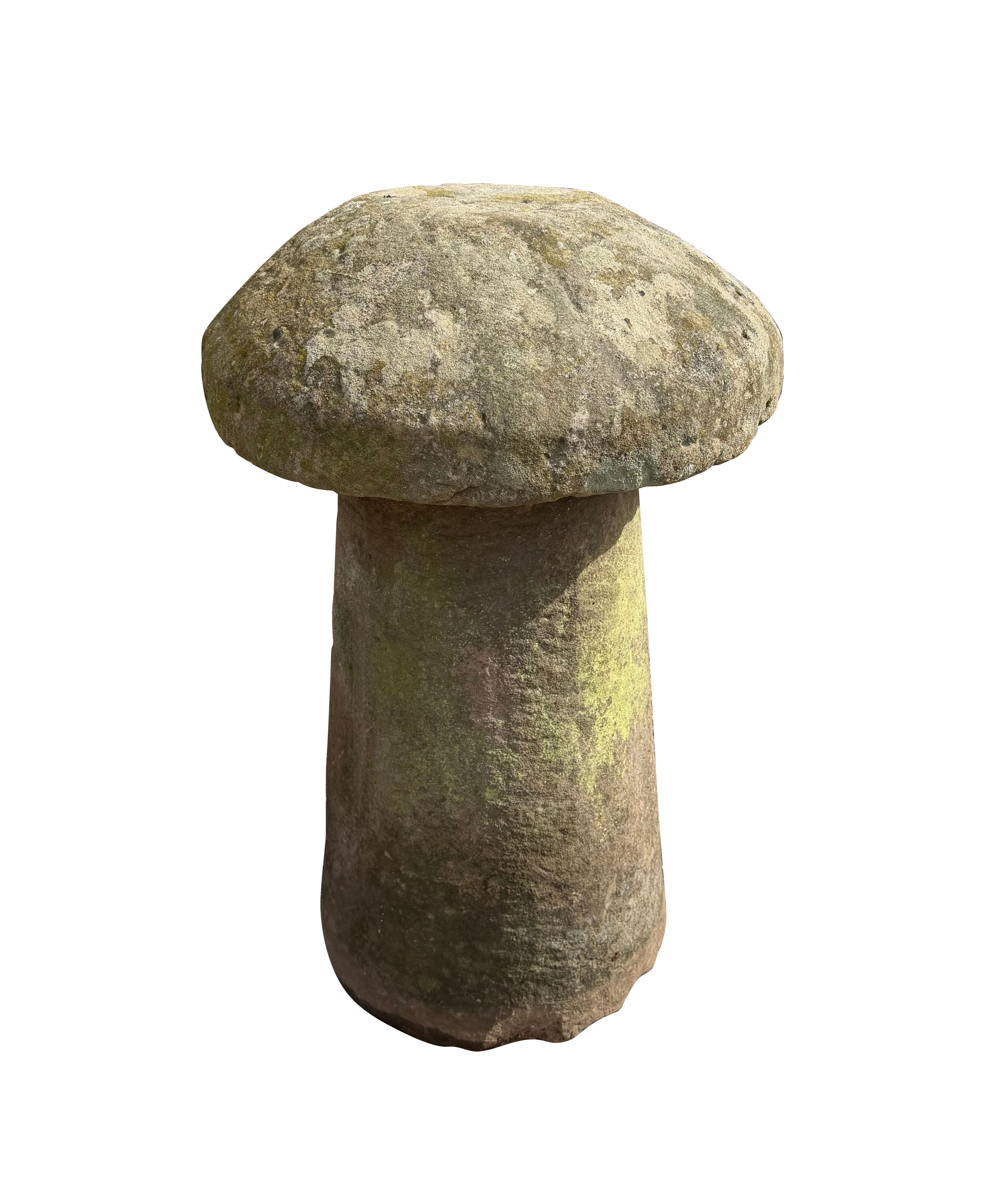 Original Carved Stone Garden Staddle Stone