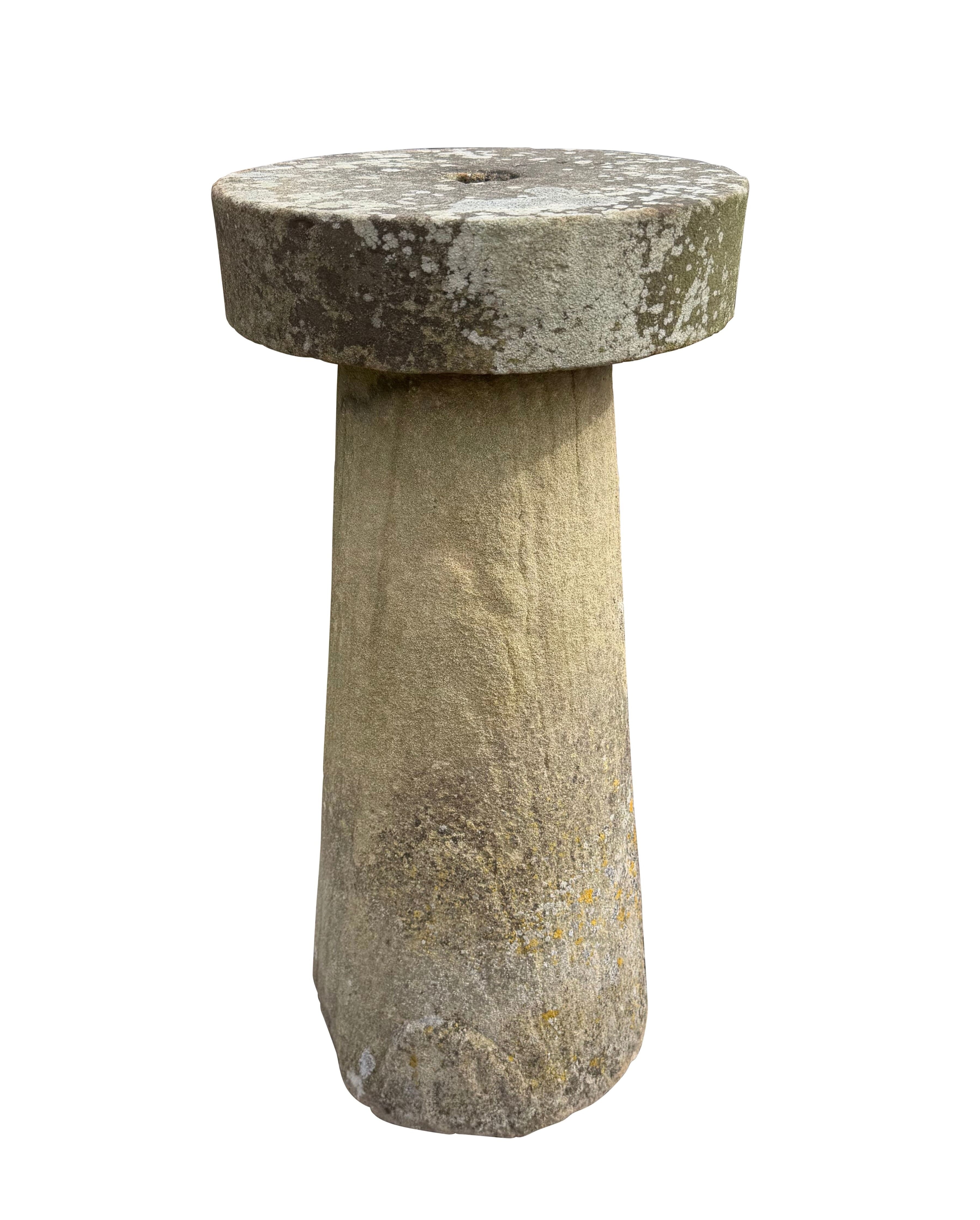 Garden Carved Stone Staddle Stone