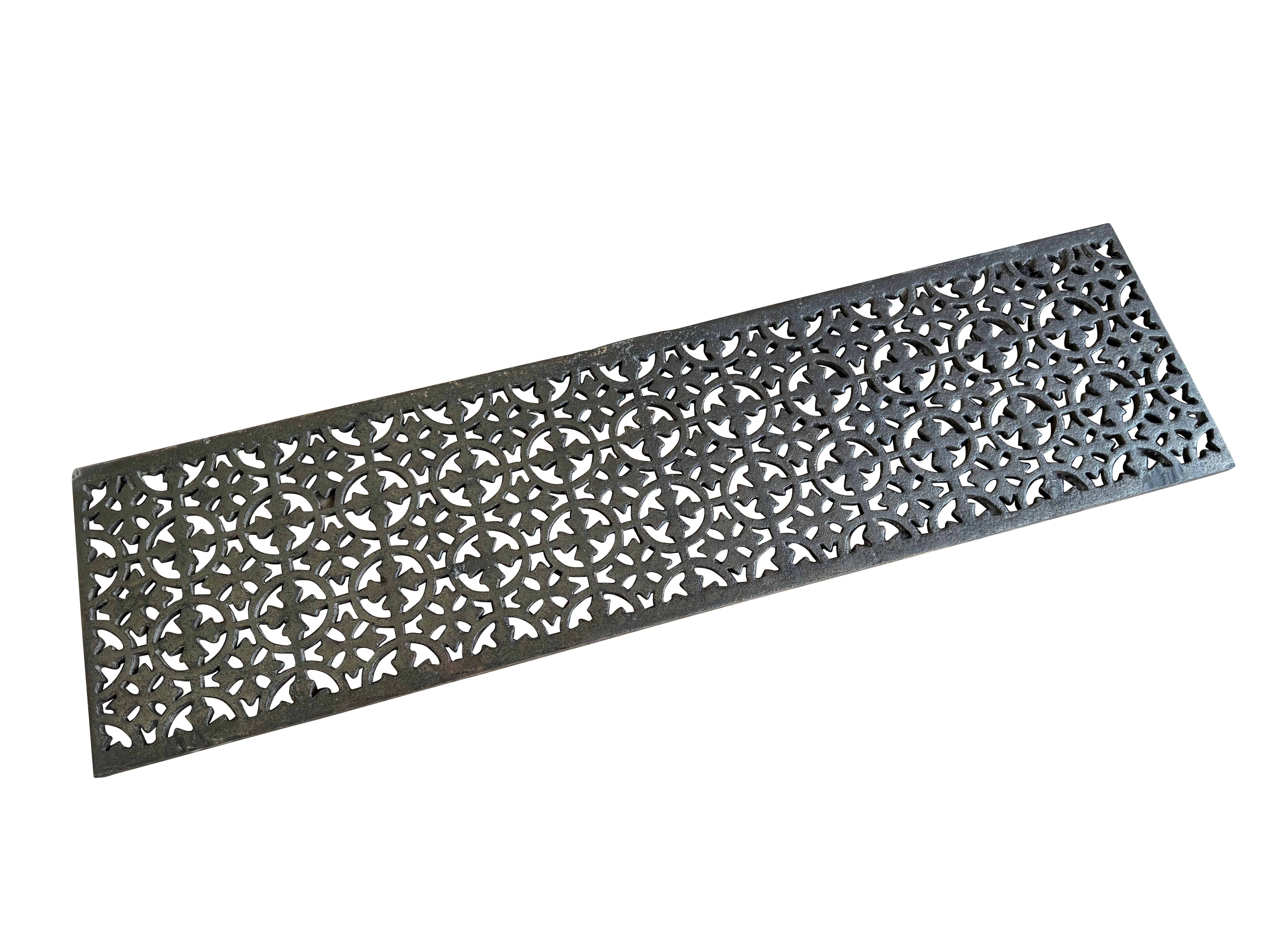 Victorian Cast Iron Decorative Floor Grille / Grid