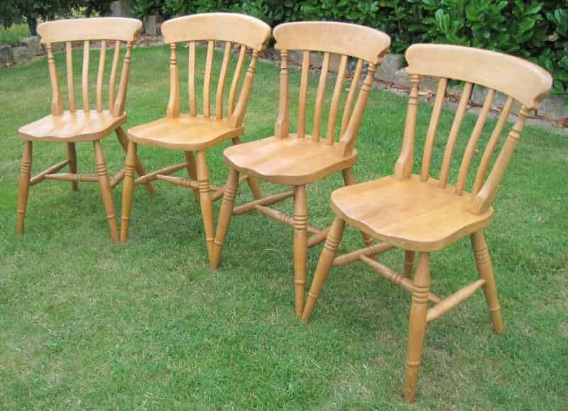 Set of Four Kitchen or Dining Farmhouse Chairs