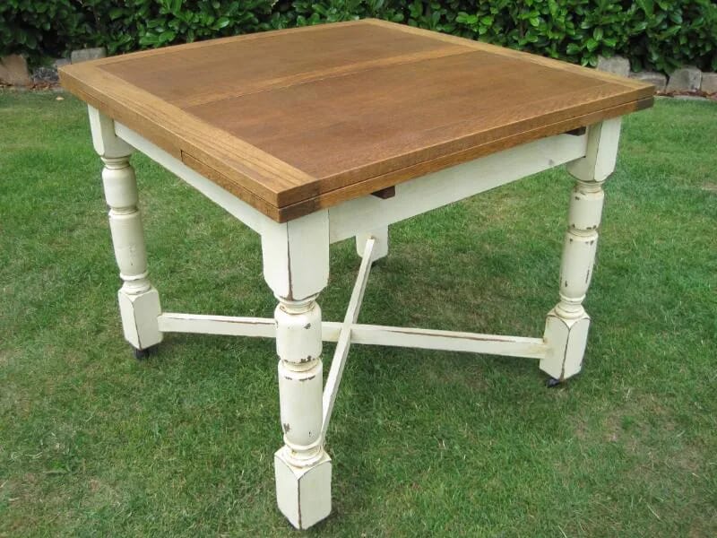 Antique Oak Draw Leaf Table - 4889