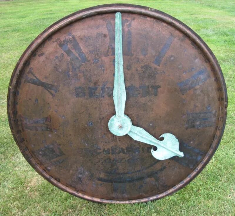Antique Victorian Clock Face with Hands Bennett - 4927