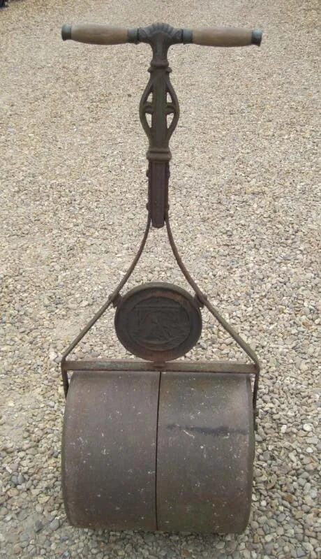 Antique Split Drum Garden Turf Roller - 4874
