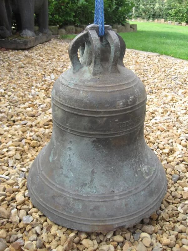 Antique Bronze Church or School Bell London 1840 - 4978