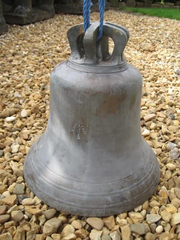 Antique Brass Church or School Bell - 4974