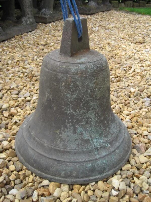 Victorian Antique Bronze Church or School Original Bell - 4971