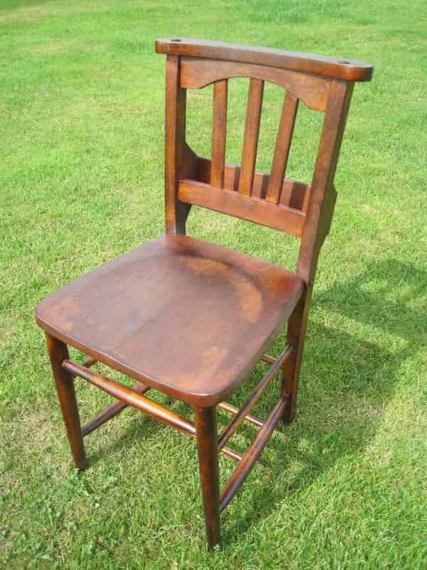 Antique Salvaged and Restored Church Kitchen or Chapel Chairs