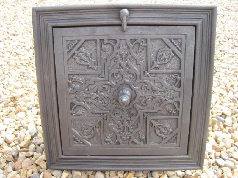 Antique Cast Iron Chimney Soot Door with Opening Flap - 5058