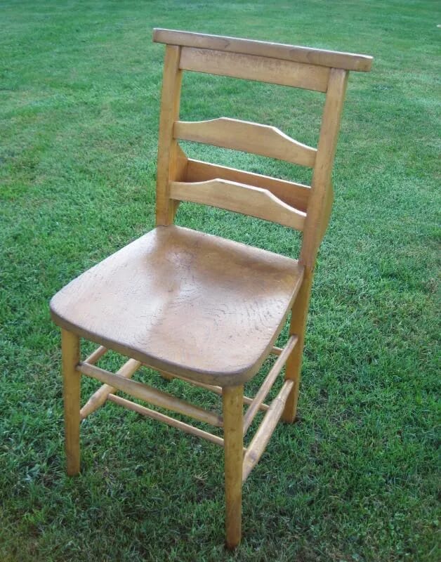 Antique Salvaged and Refurbished Church Kitchen or Chapel Chairs - 5002