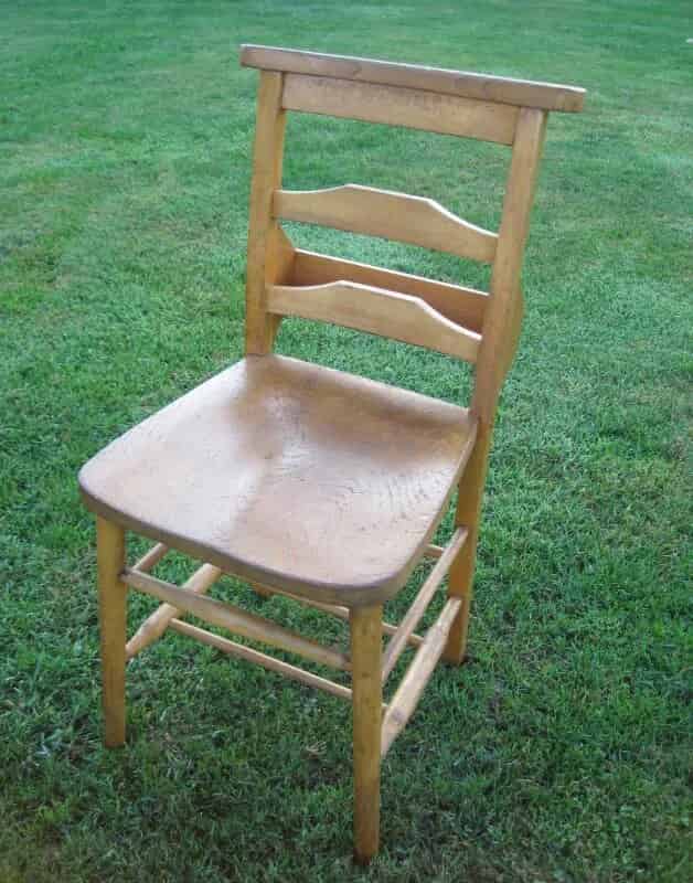 Antique Salvaged and Refurbished Church Kitchen or Chapel Chairs