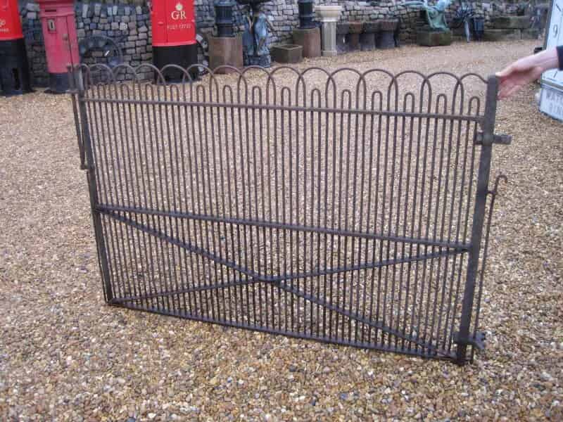 Antique Victorian Wrought Iron Single Estate Gate