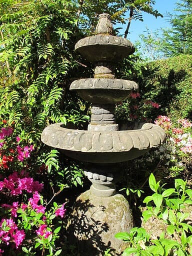 Antique Hand Carved Stone Water Fountain - 5106